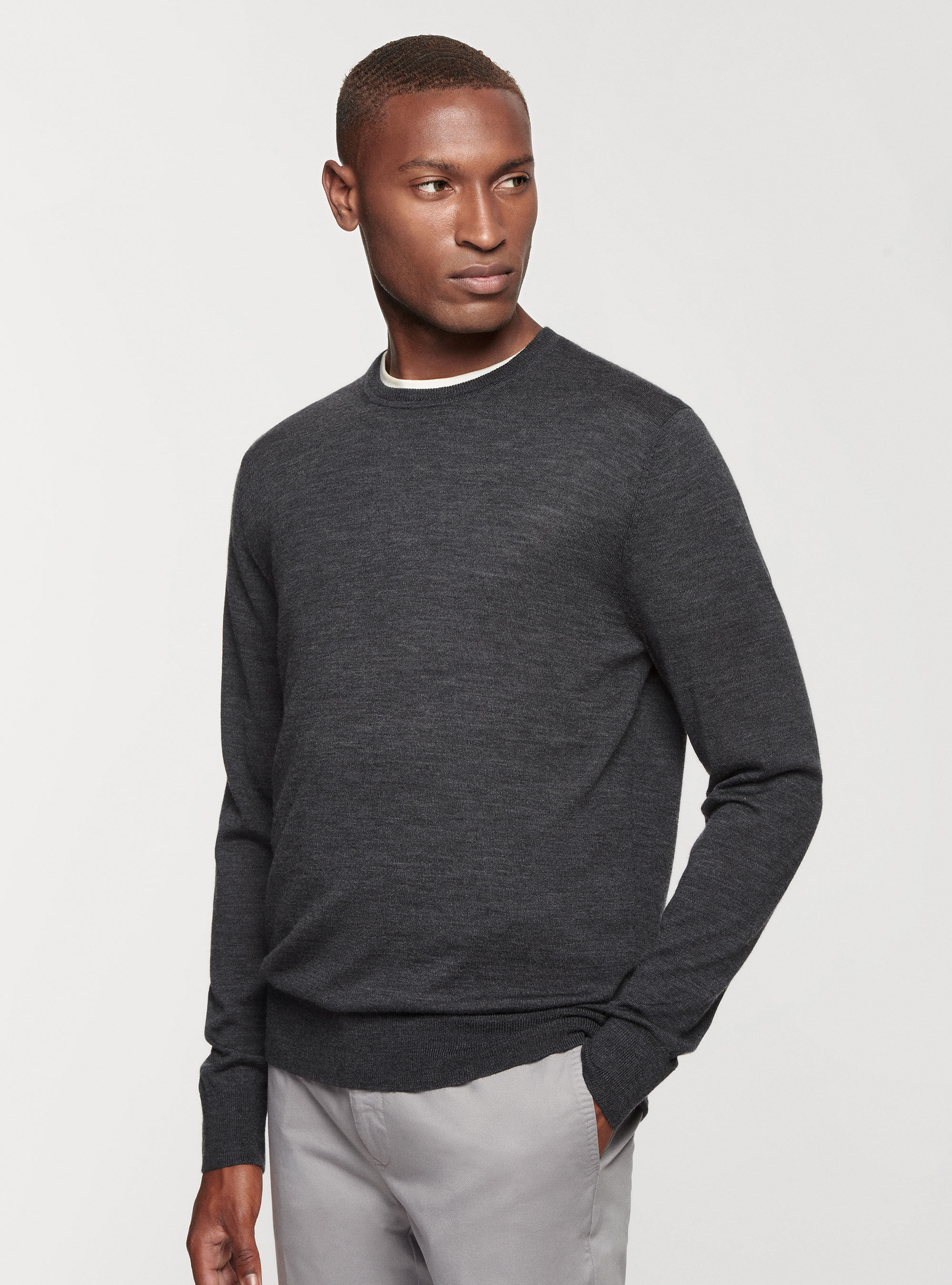 Wool online work sweater