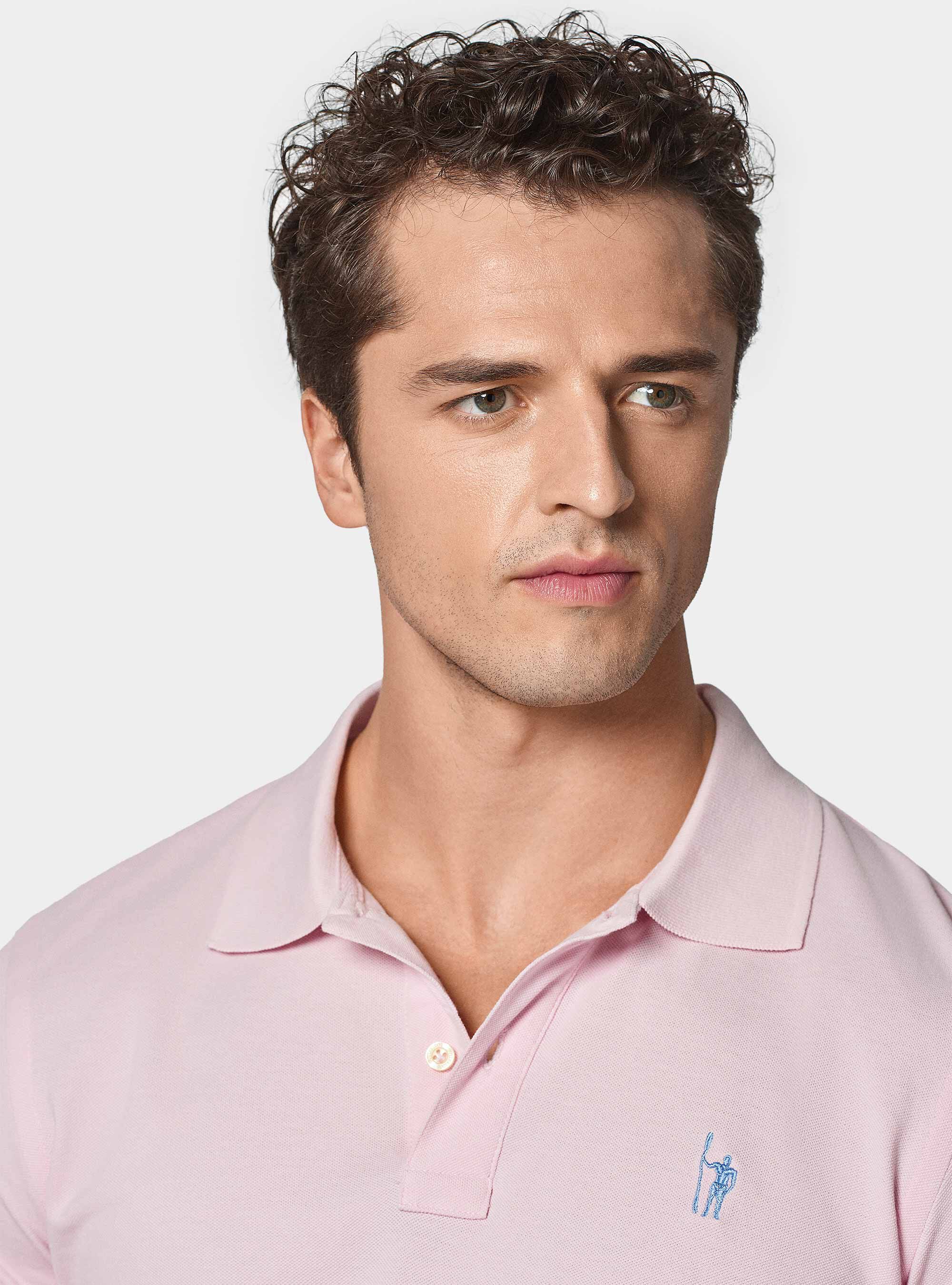 Polo classique en piqu&eacute;, ROSE