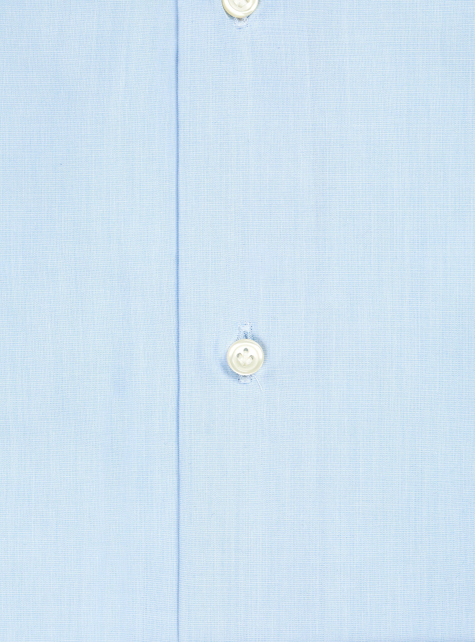 Camicia con collo francese in fil a fil, CELESTE
