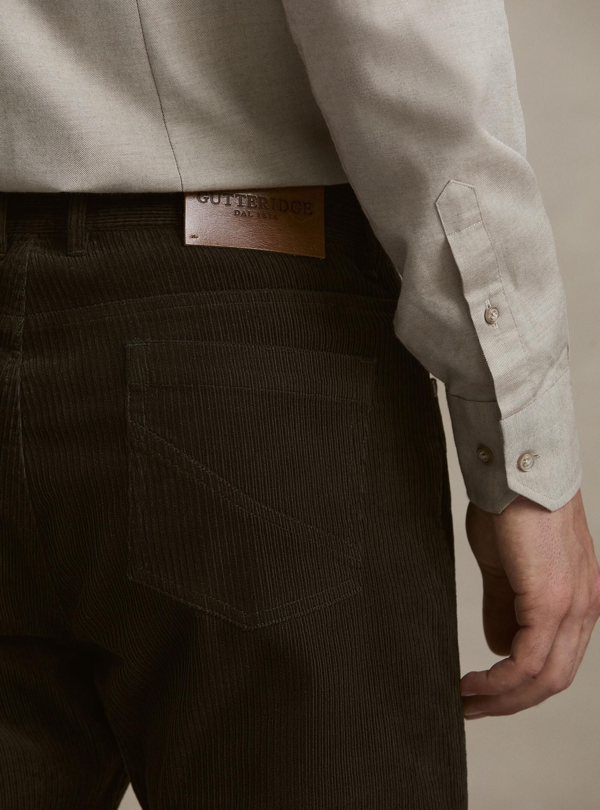 5-pocket corduroy trousers, MILITARE 0609C