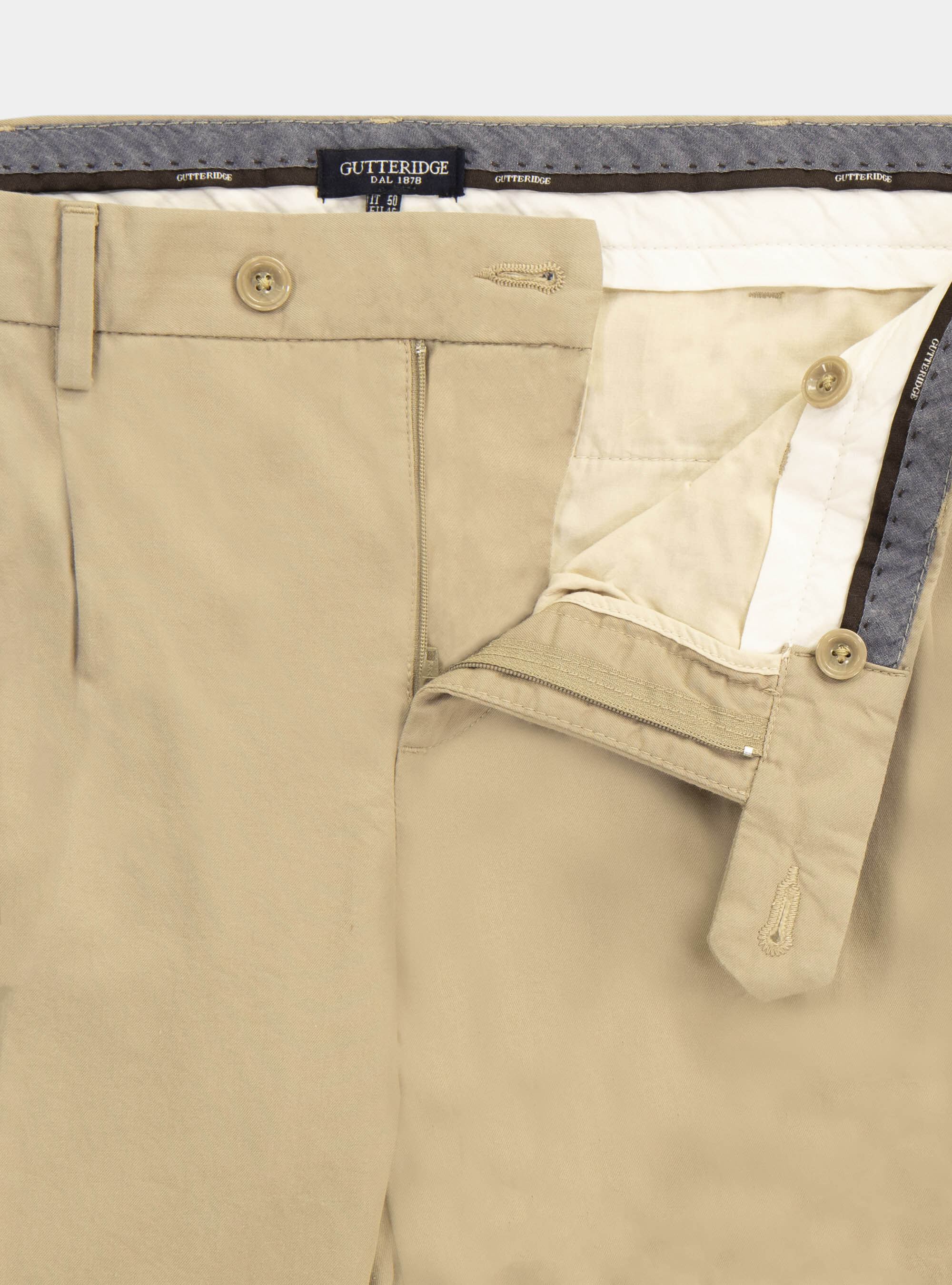 Pantaloni in cotone con doppia pinces | Gutteridge | Mid Season Uomo