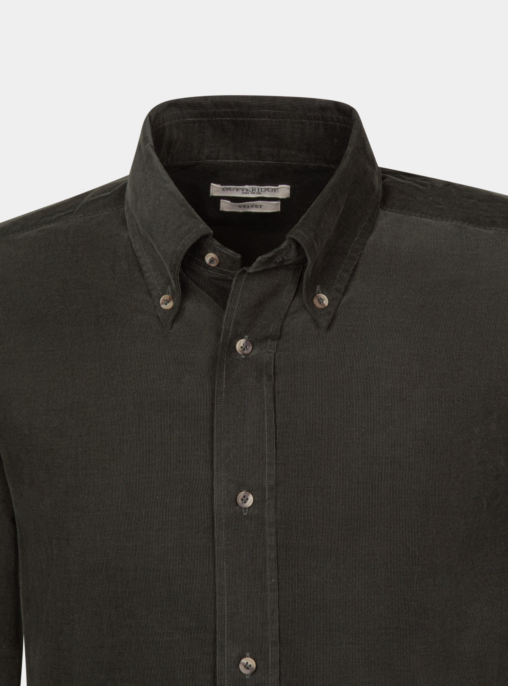 Velvet button down collar shirt, MILITARE 0609C