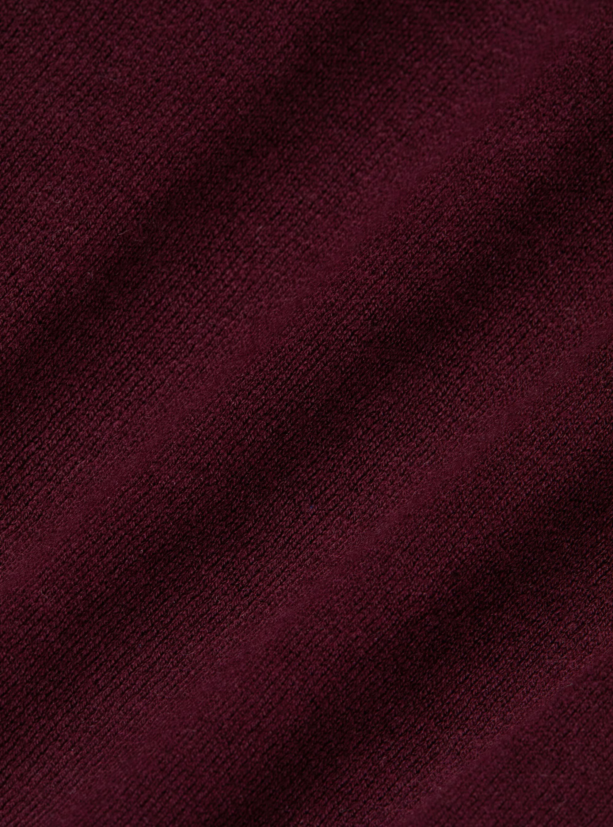 Dolcevita in cotone seta e cashmere, BORDEAUX