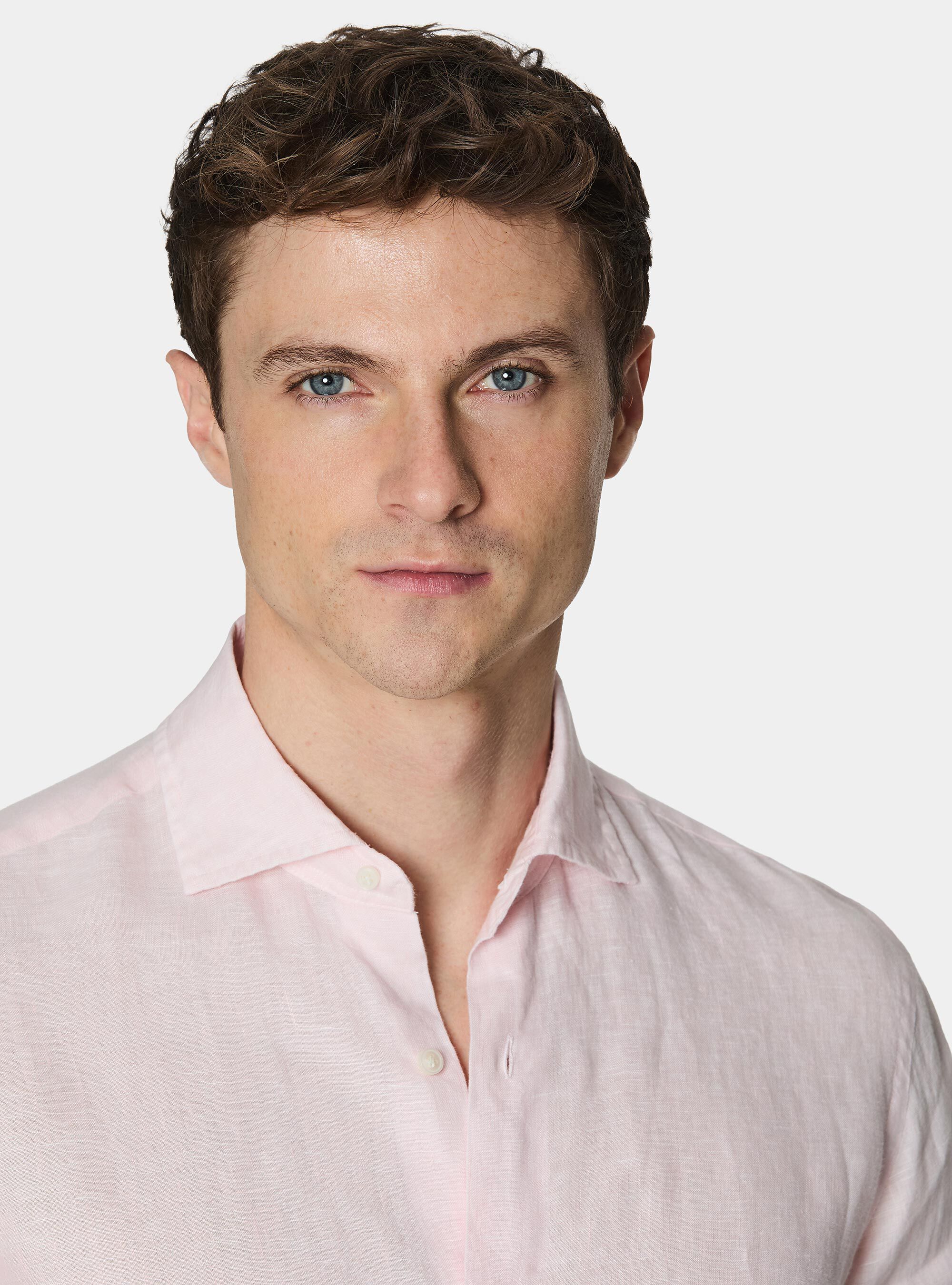 Pure linen shirt, PINK