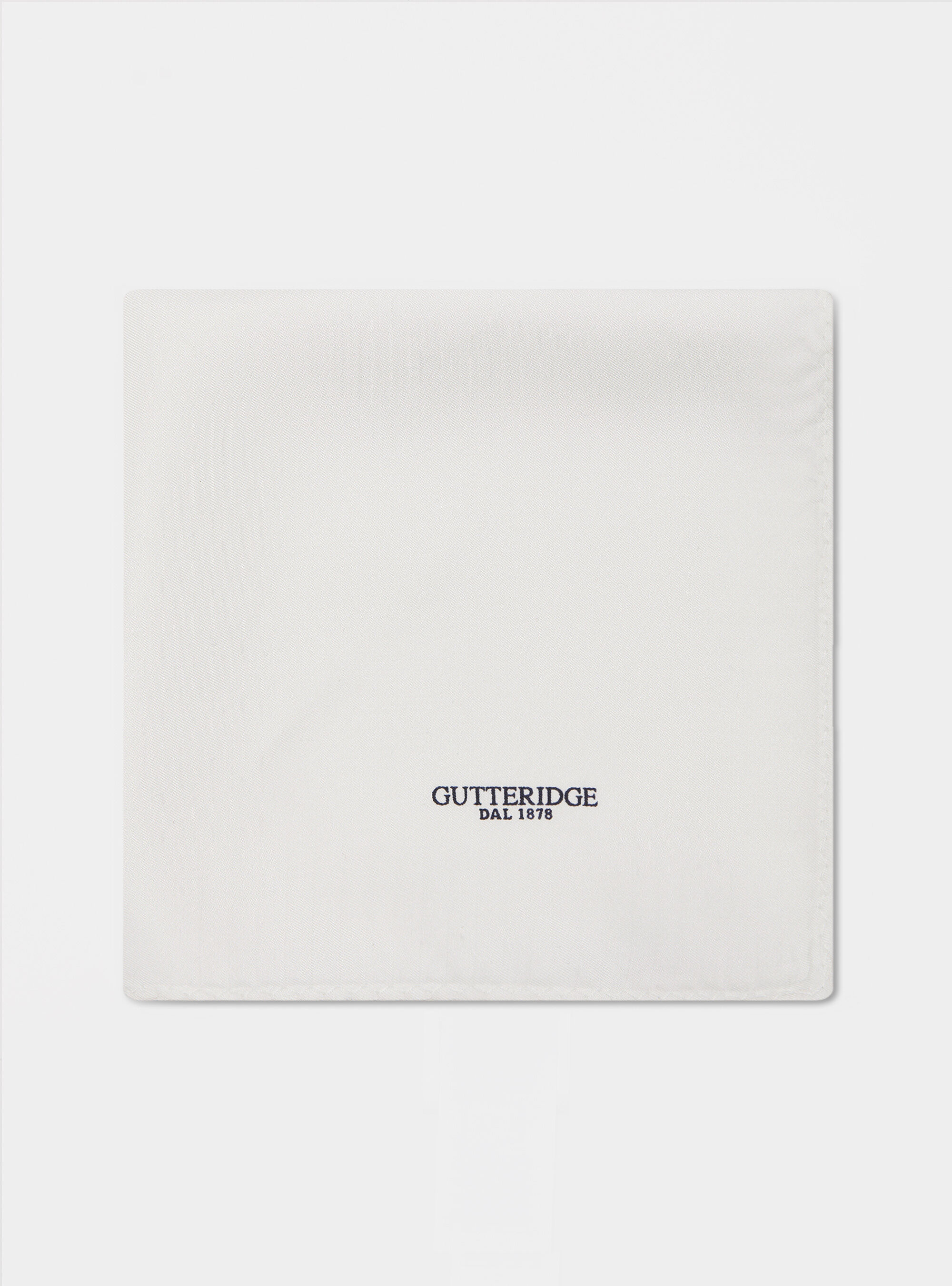 Pochette in seta con logo gutteridge