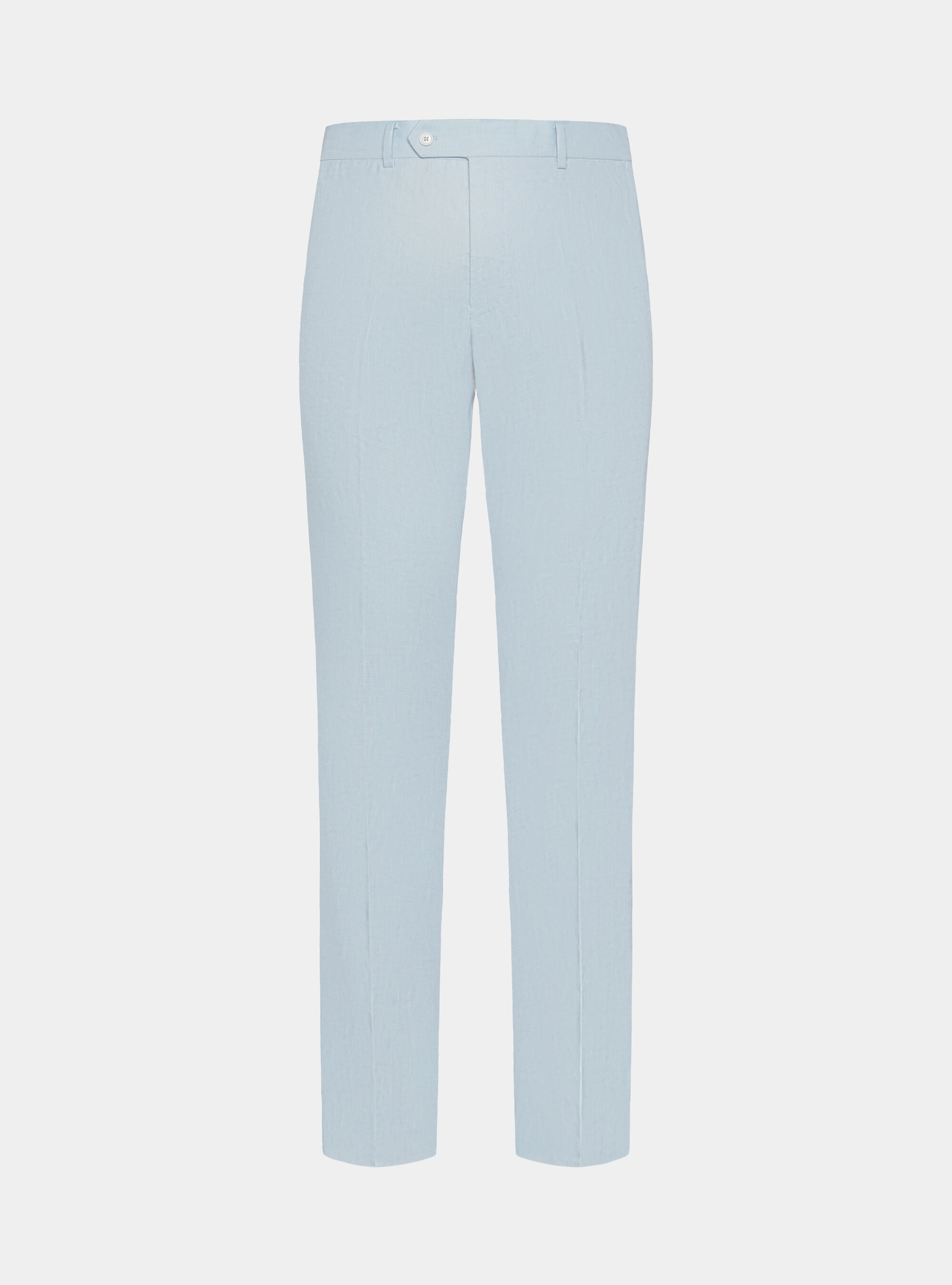 Pure linen suit trousers, LIGHT BLUE
