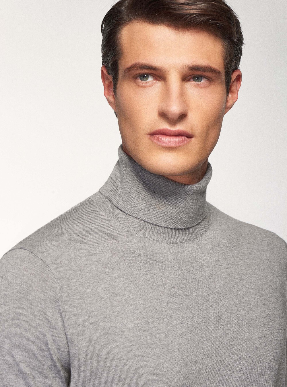 Col roulé en coton de soie et cachemire | GutteridgeEU | Homme