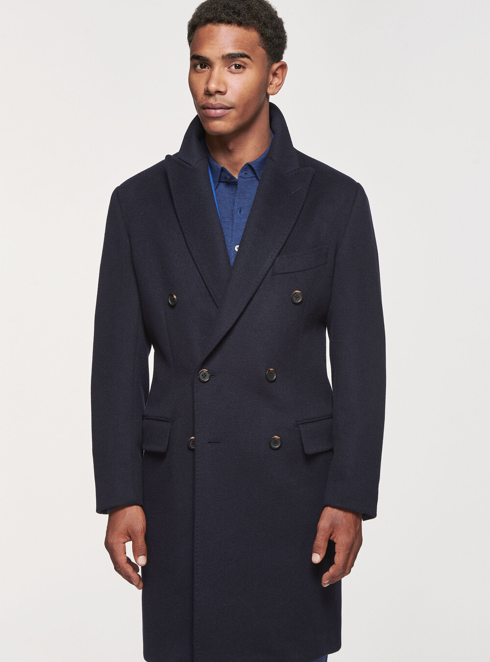 Wool and cashmere double-breasted coat | GutteridgeUS | Coats Uomo