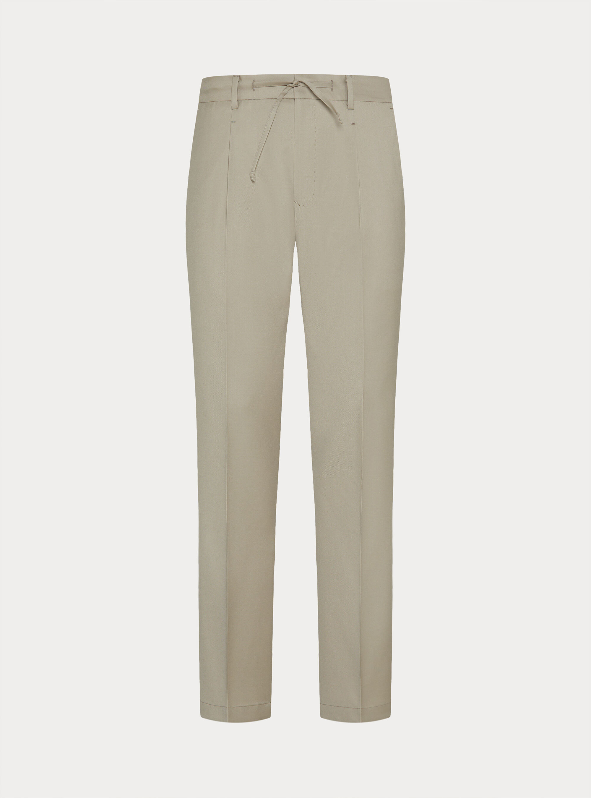 VBC wool drawstring trousers, SABBIA 0591C