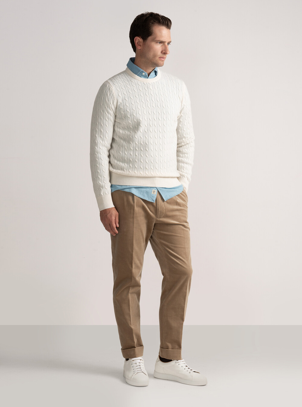 Vendita Maglia uomo girocollo con trecce e righe online | Hermitage Uomo Vendita Maglia uomo girocollo con trecce e righe online | Hermitage Uomo