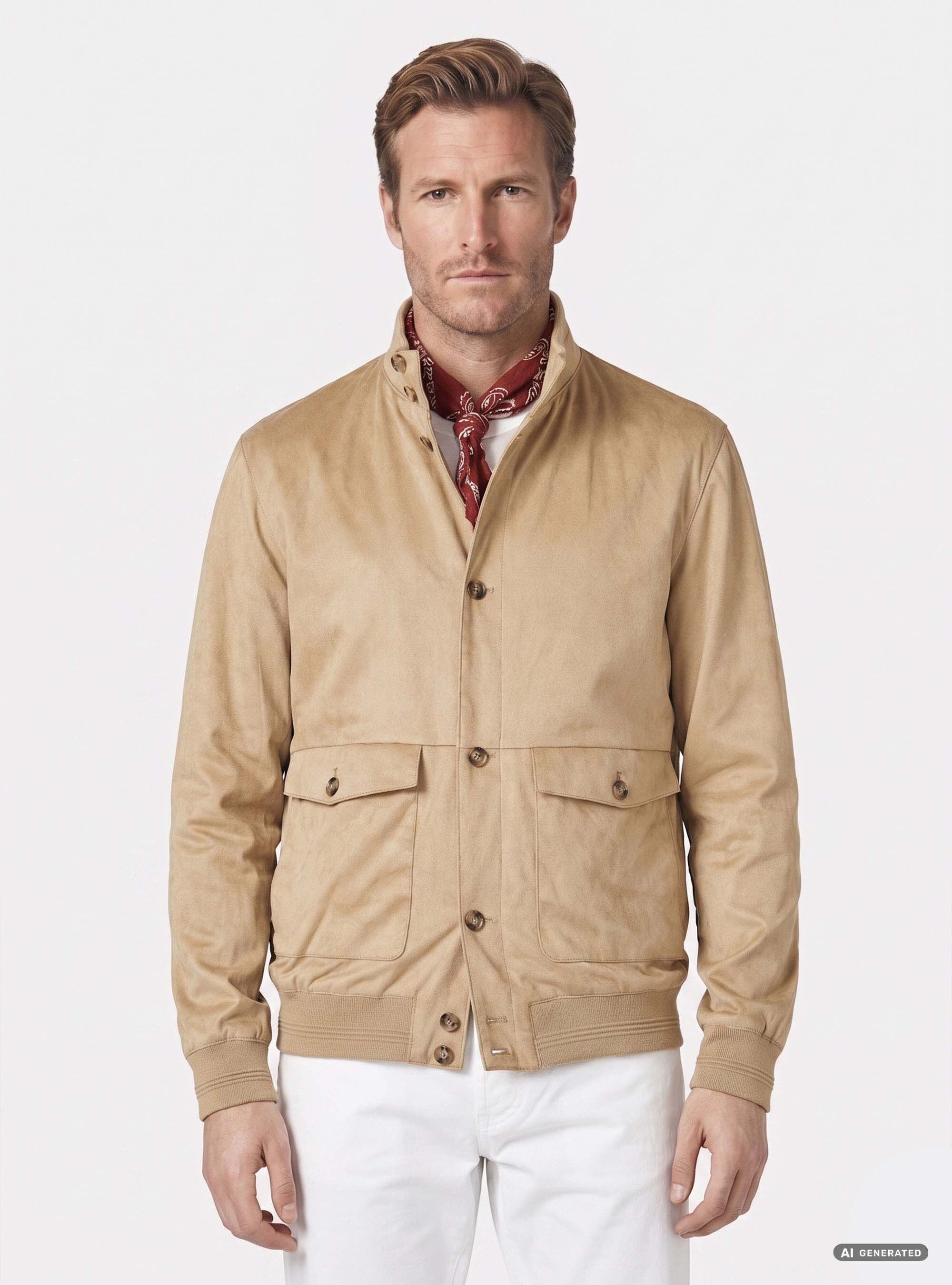 Cazadora bomber efecto ante