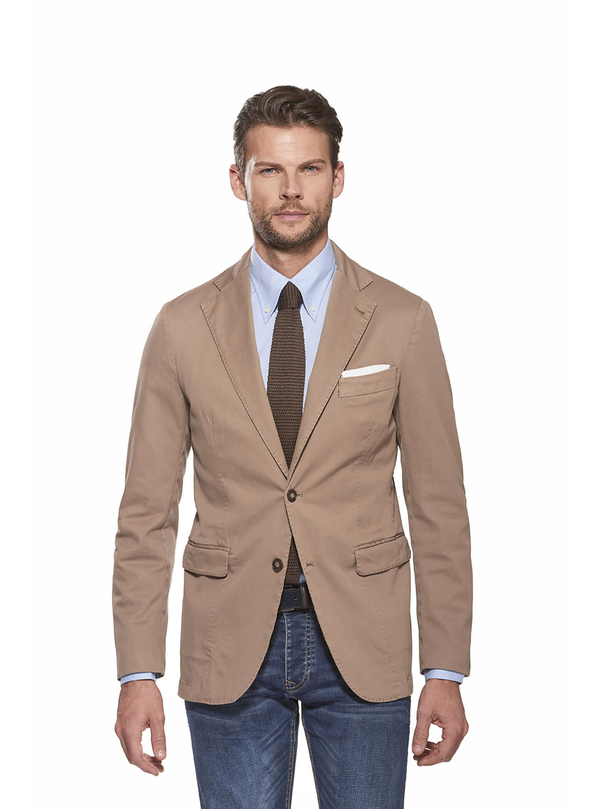 cotton twill blazer
