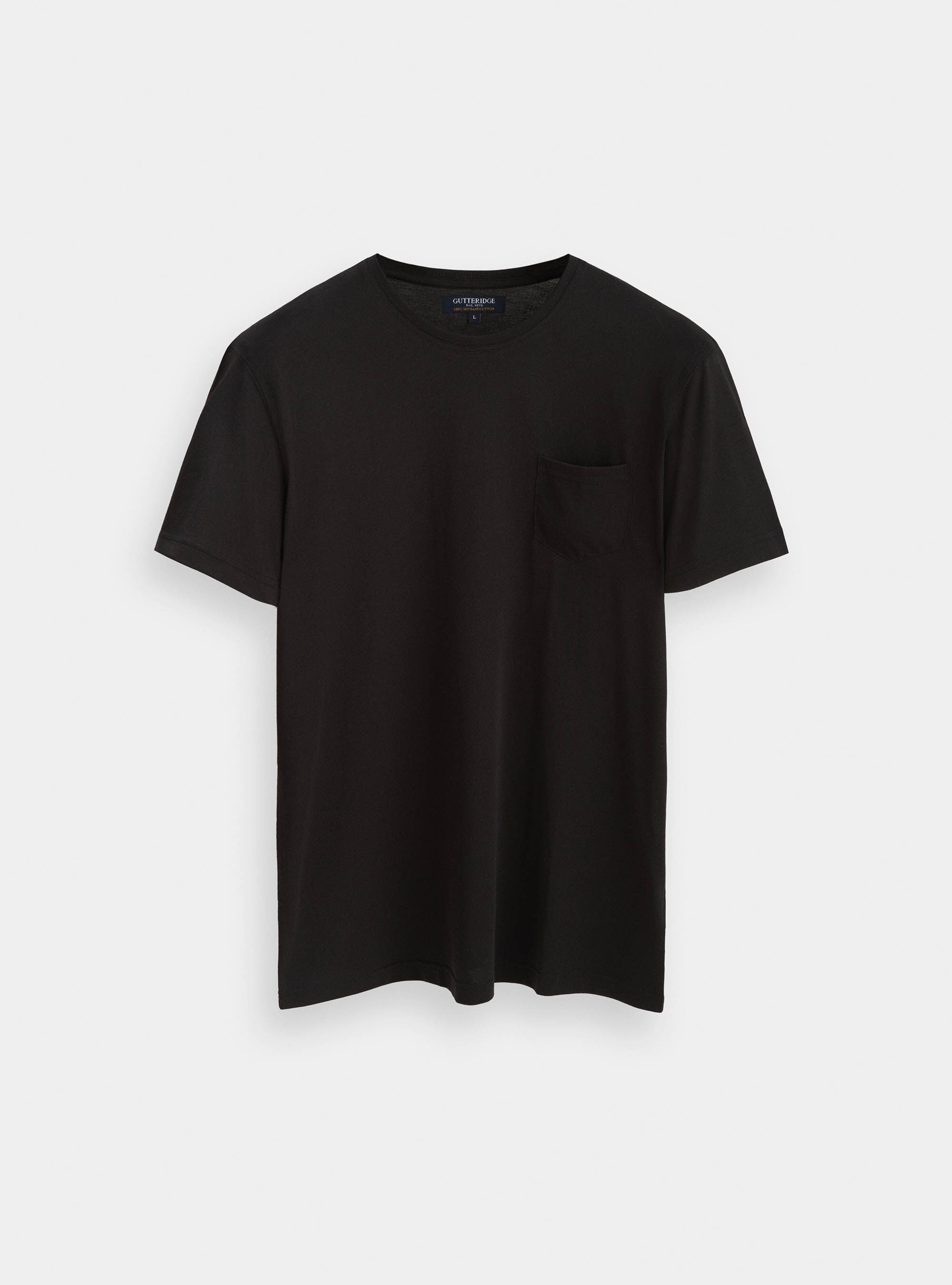 Supima cotton jersey t shirt with pocket
