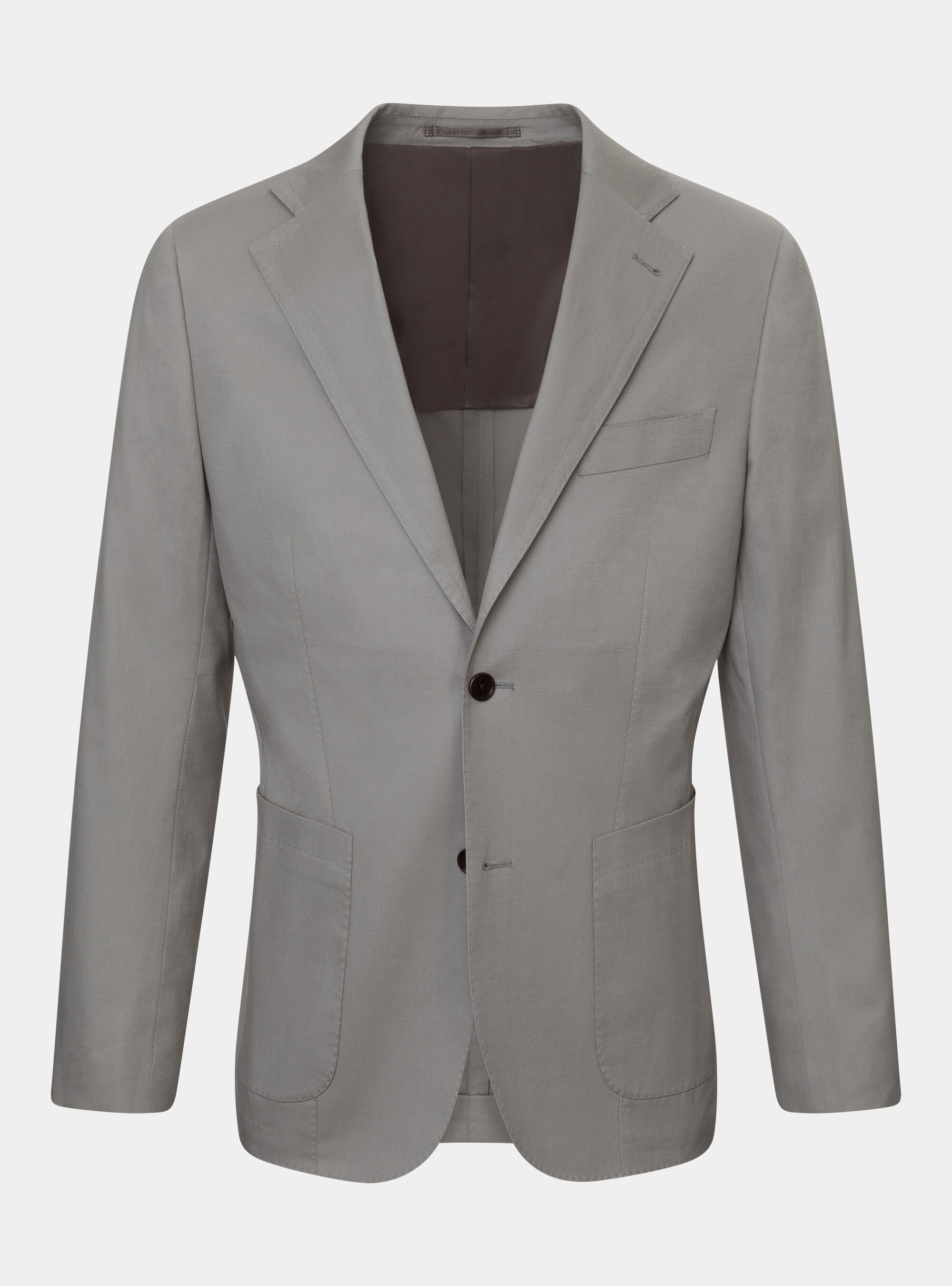 Giacca per abito in cotone stretch armaturato, FANGO