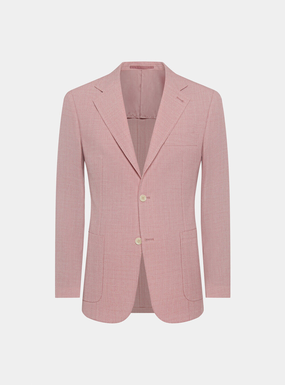 Veste en pure laine microtextur&eacute;e, ROSE