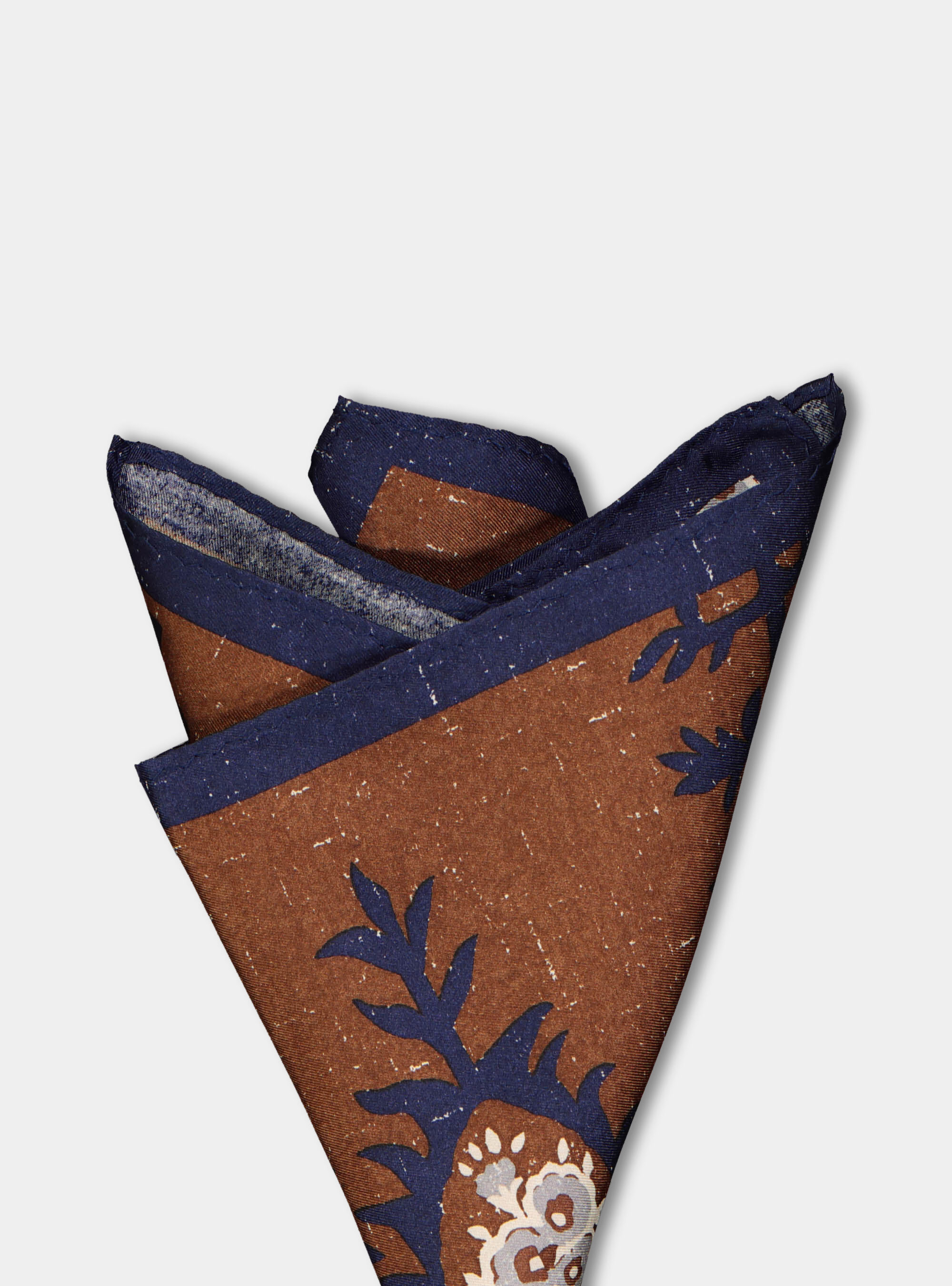 Macro pattern printed silk pochette, MUD