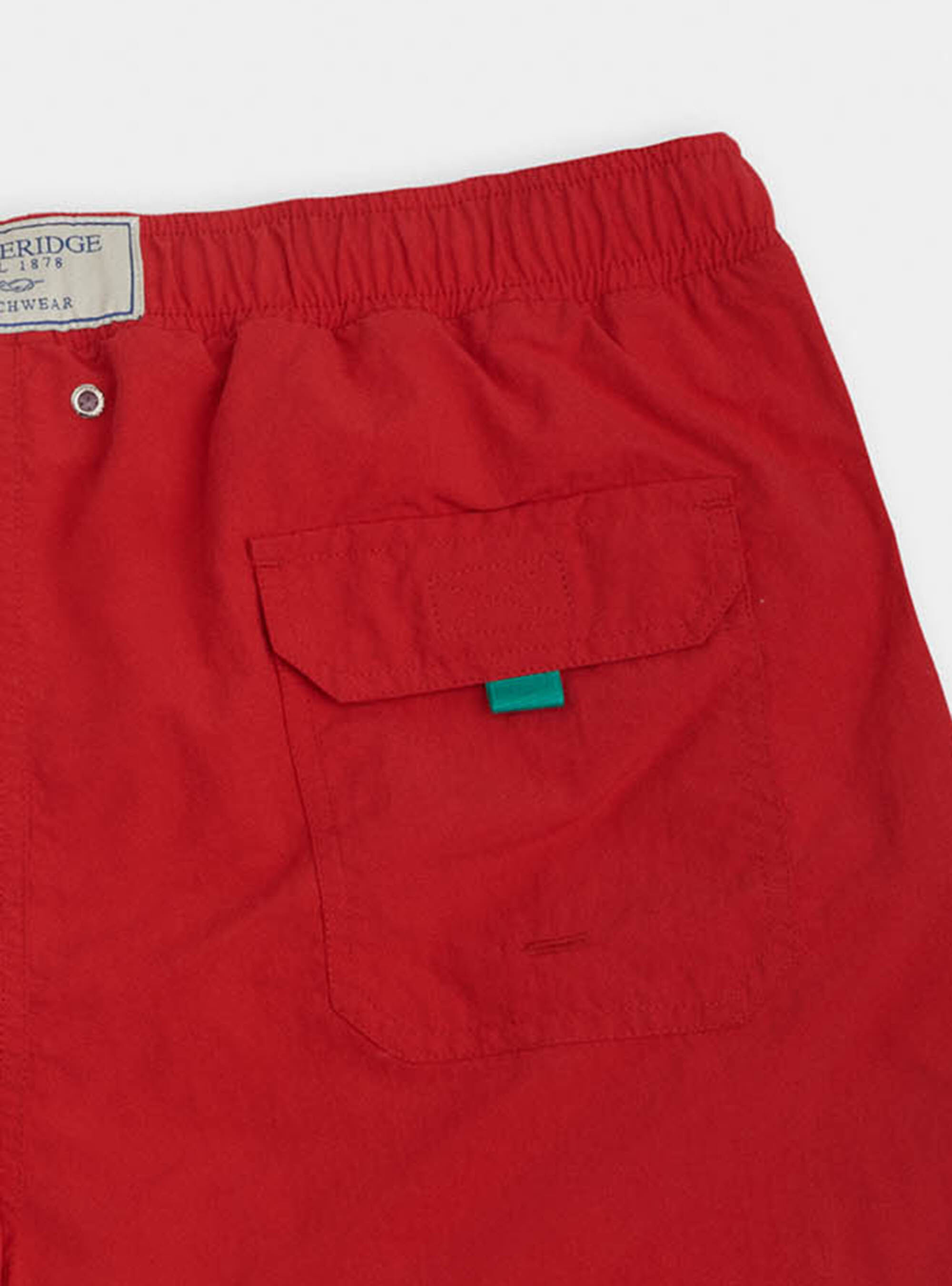 Basic swimwear with embroidery, RED