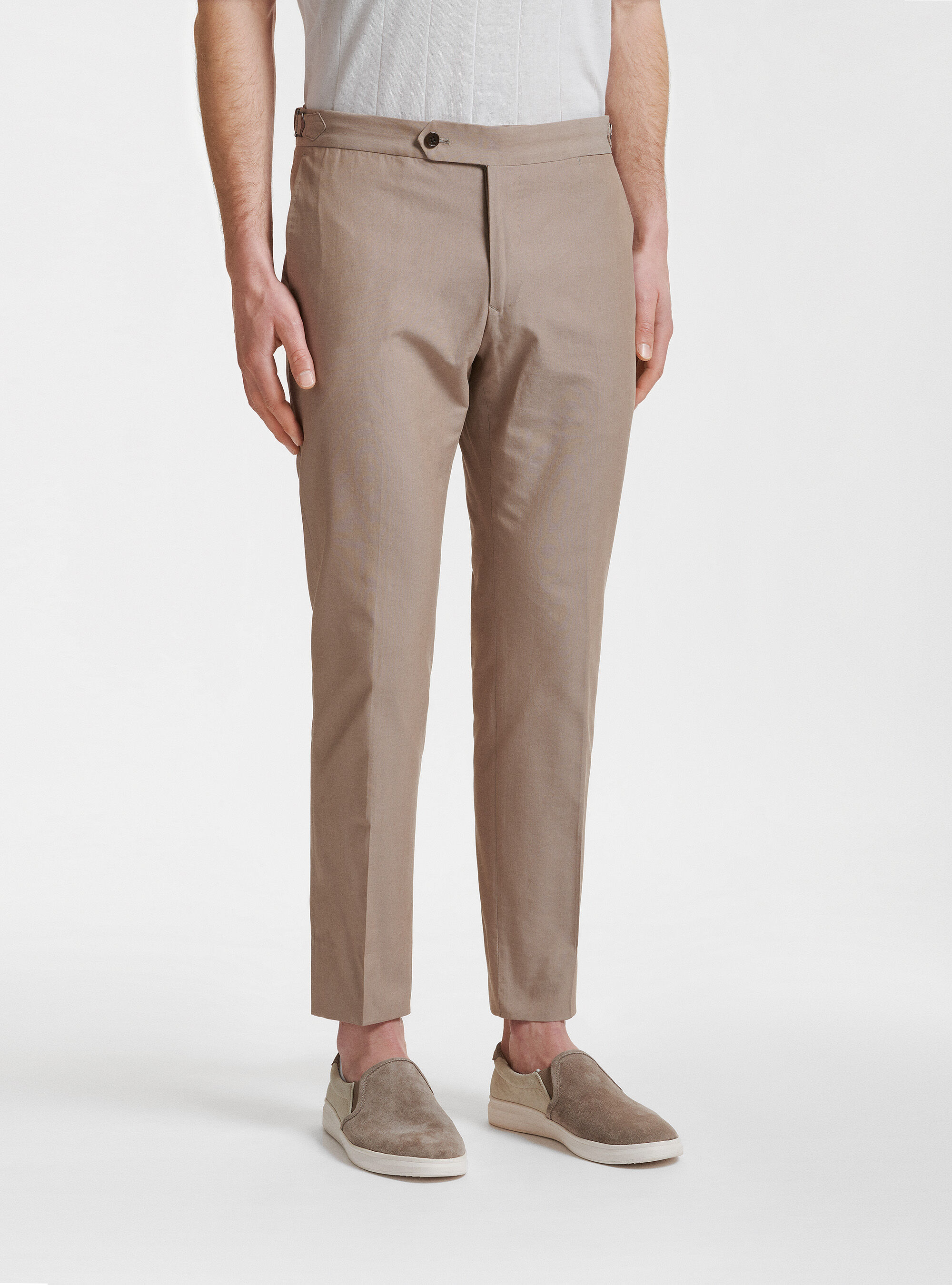 Pantaloni per abito in misto cotone DUEMILAGORI, SABBIA