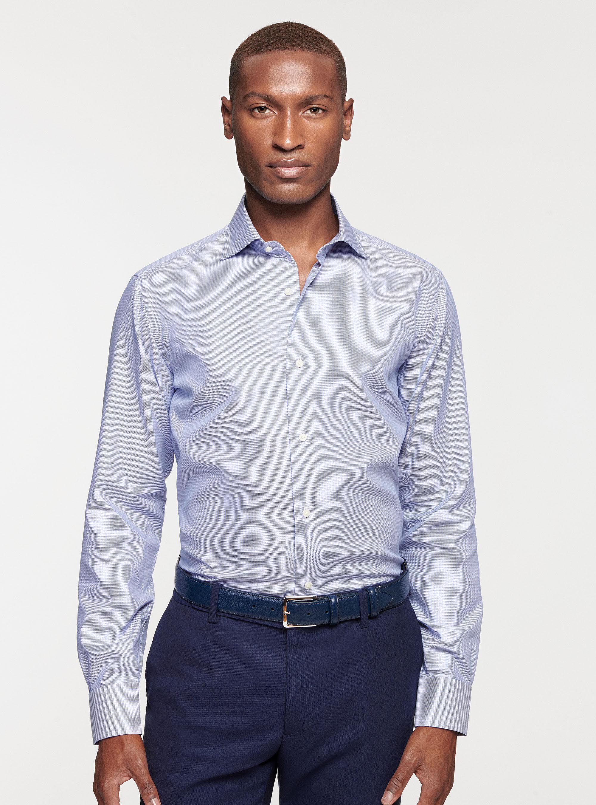 Camicia in cotone operato