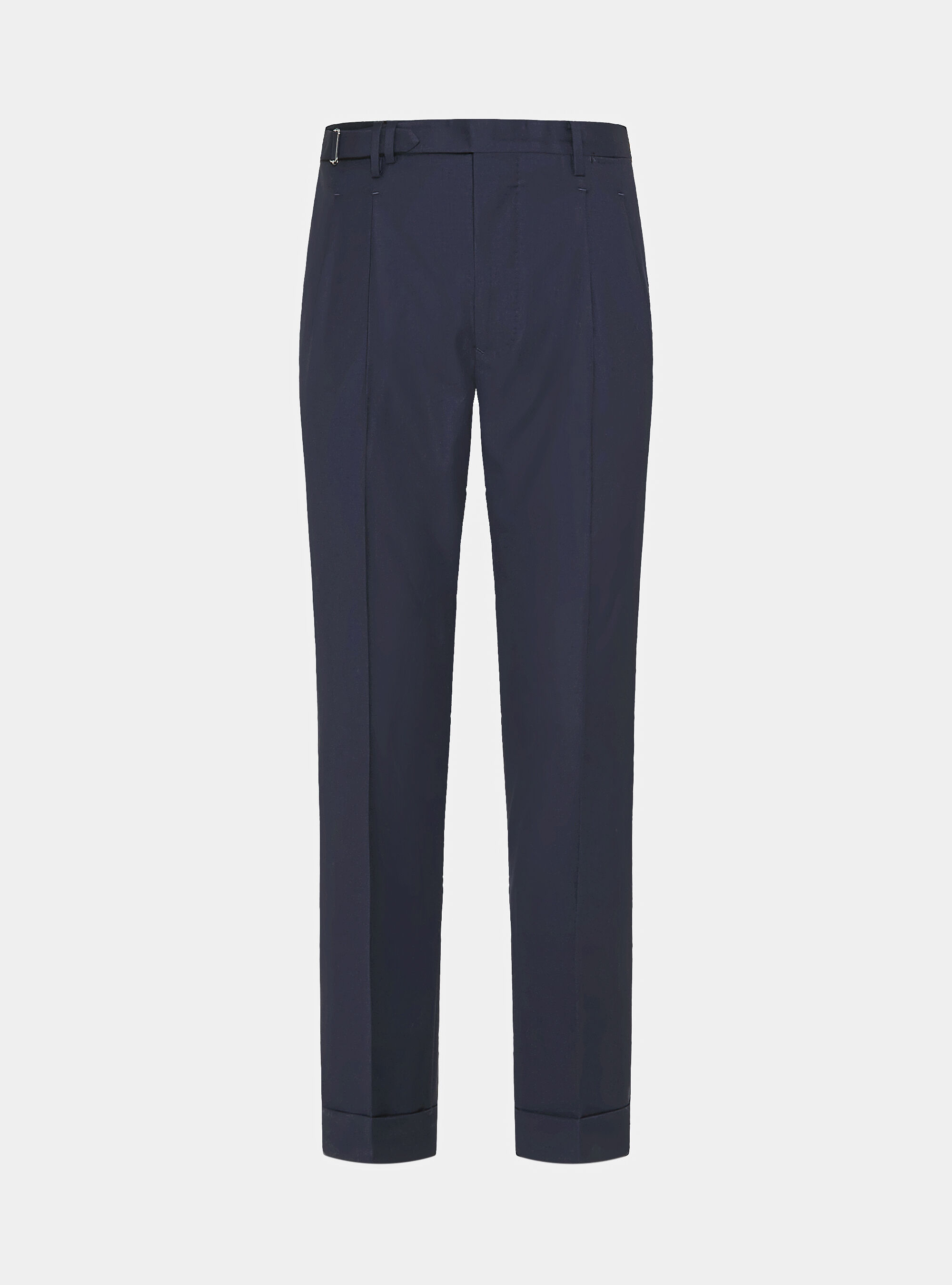 Vitale Barberis Canonico wool pleated trousers, NAVY BLUE