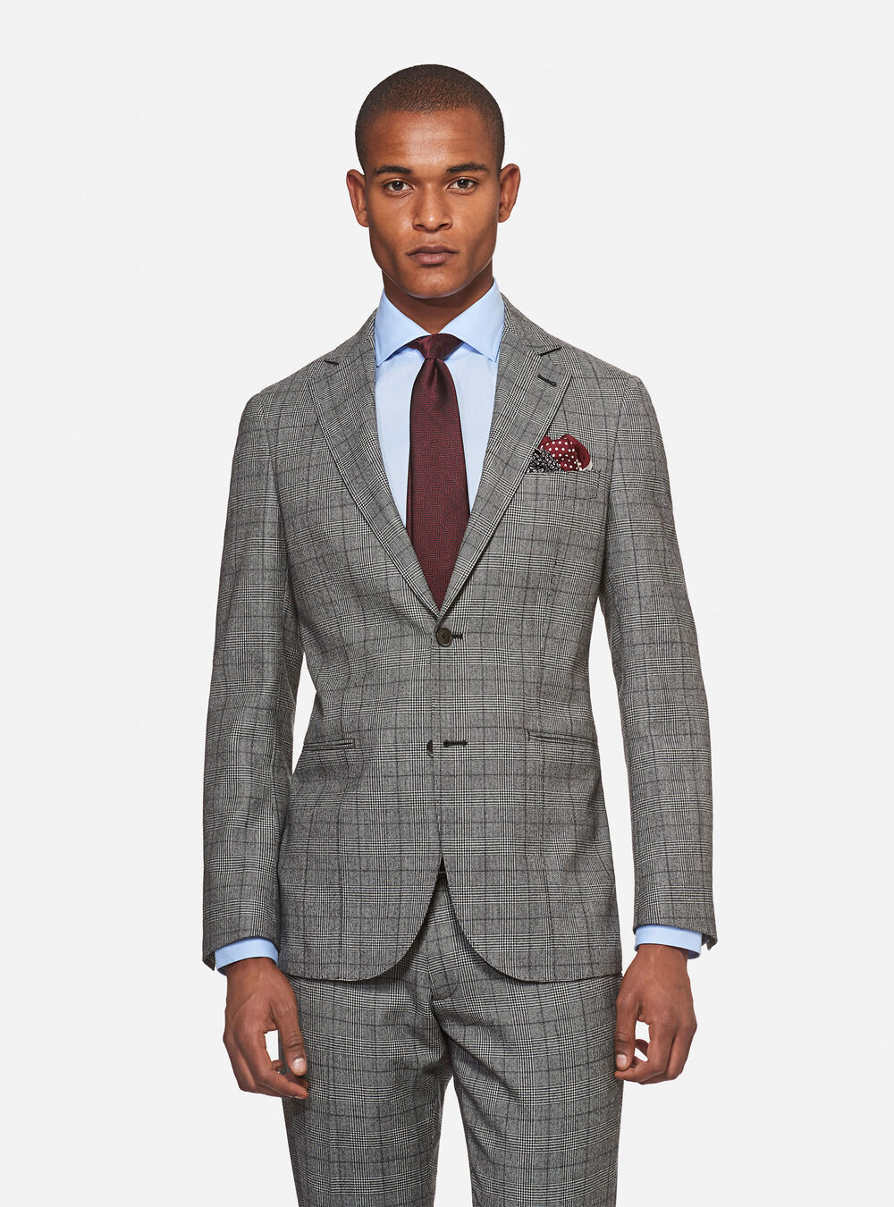 Abito principe di galles in pura lana | Gutteridge - AB519UOGU