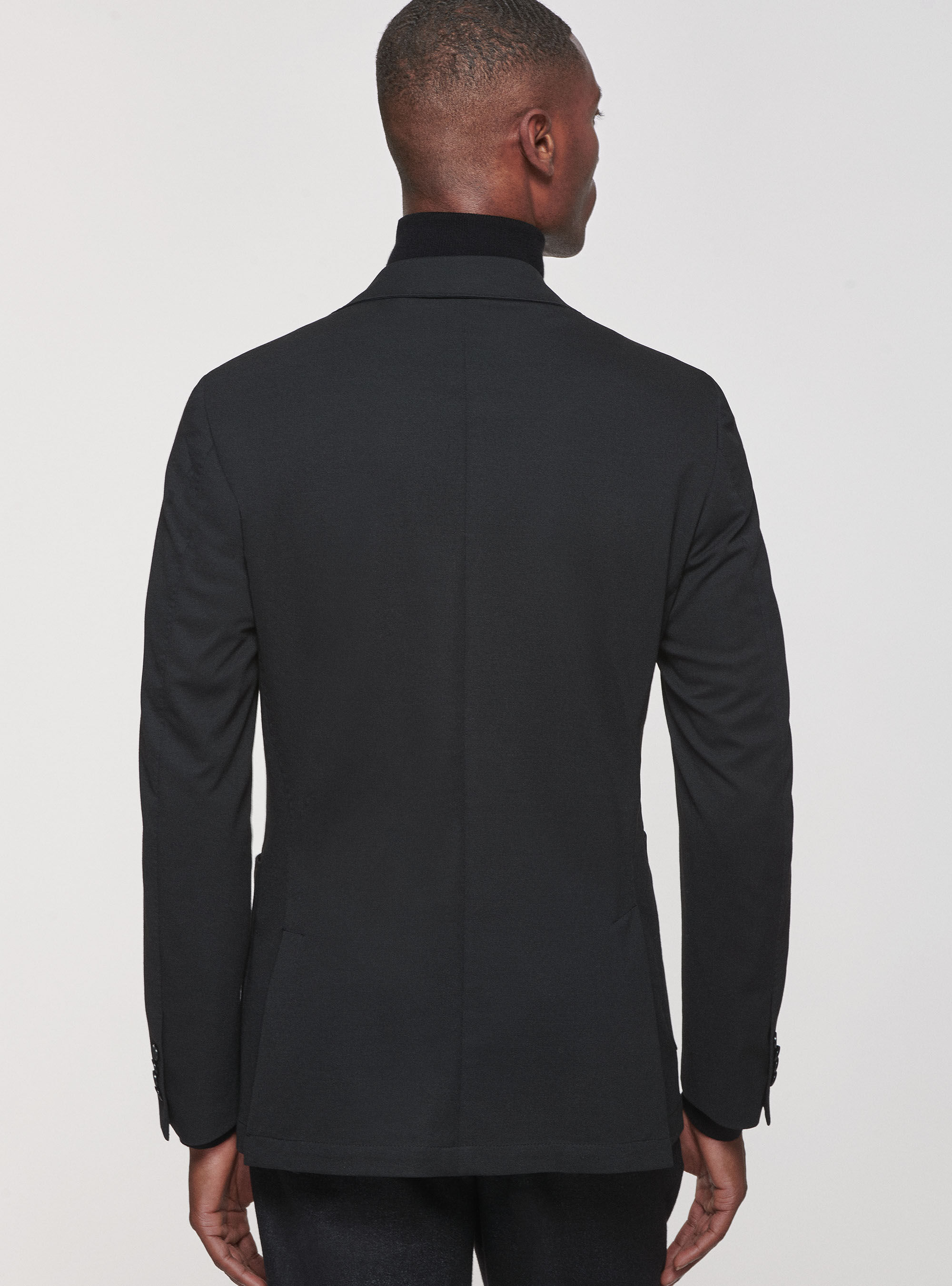 Black stretch blazer online