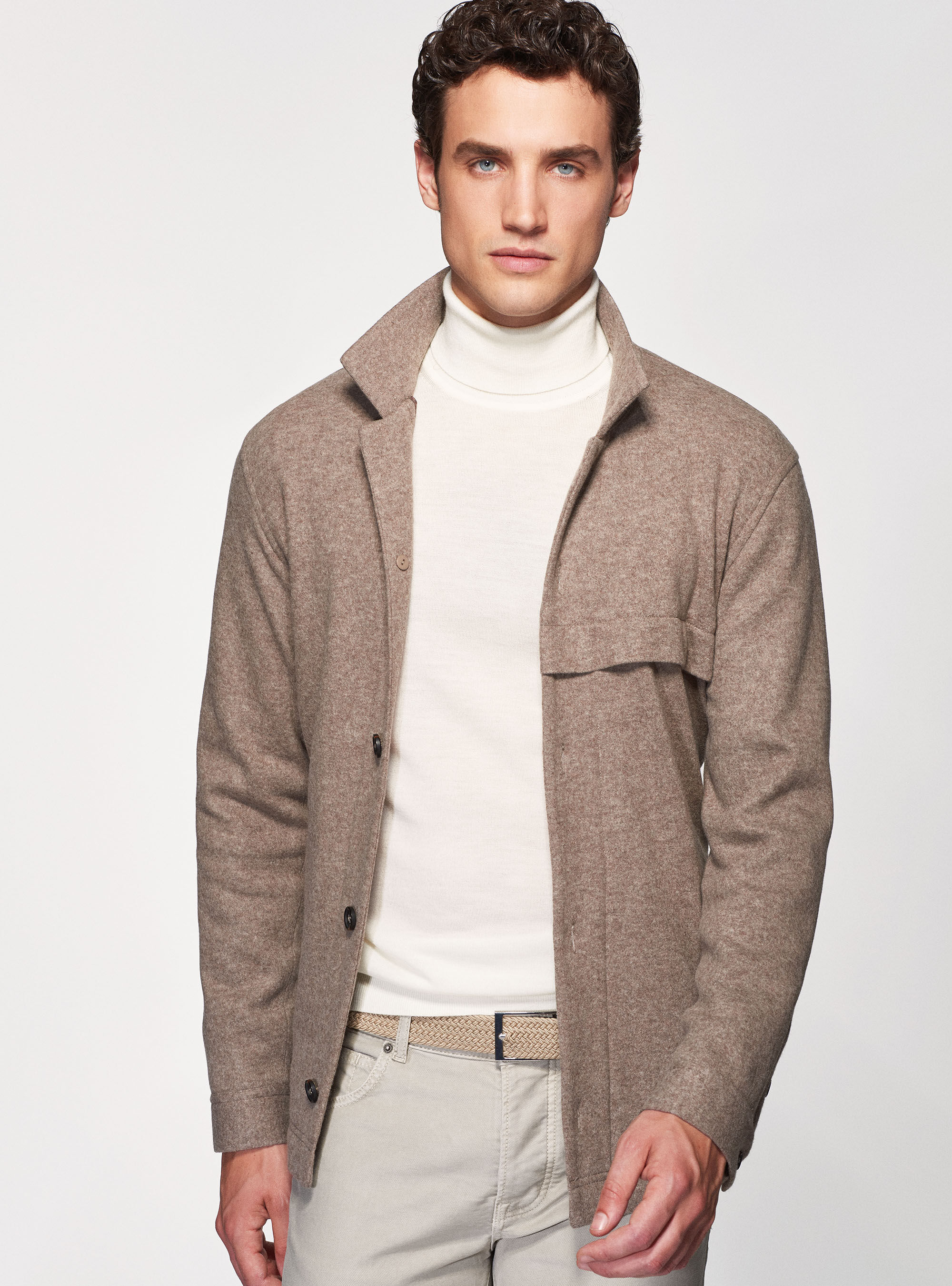Veste chemise laine new arrivals