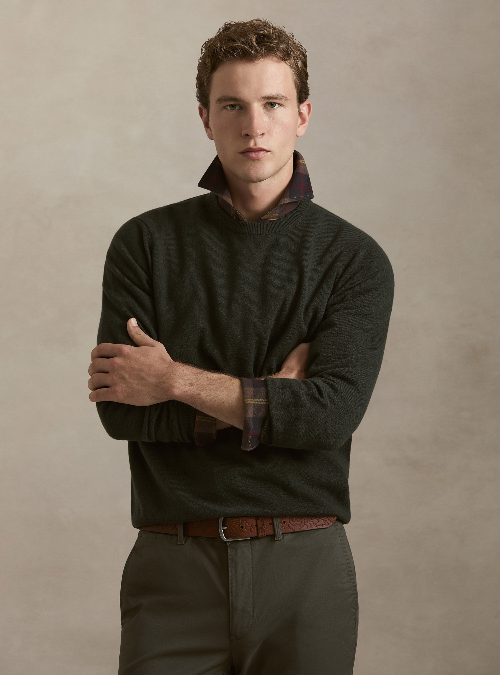 Maglia girocollo in 100% cashmere