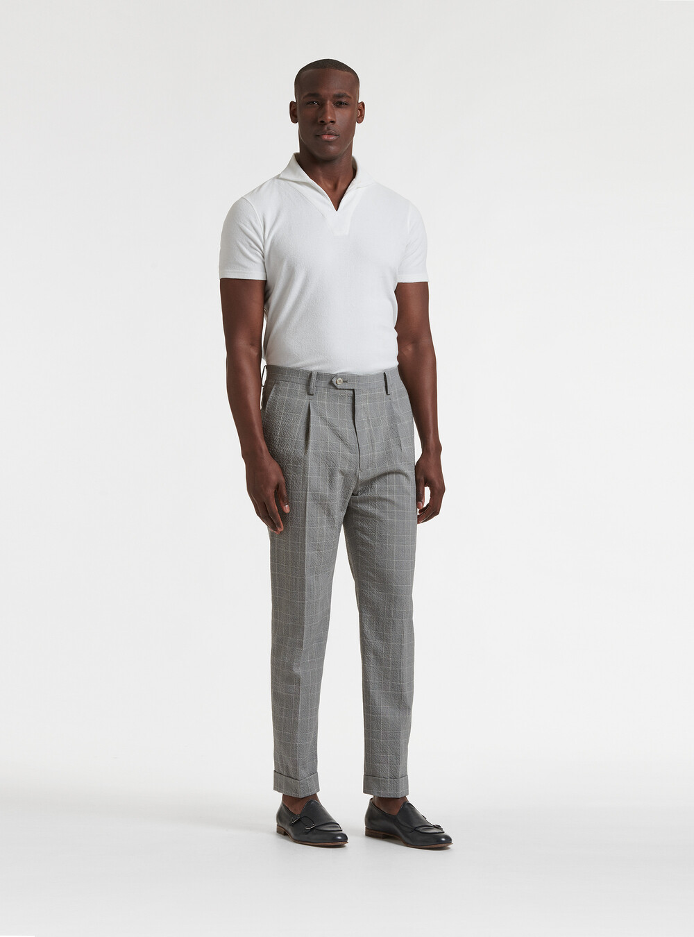 Pantaloni relaxed fit in seersucker a righe | Blu | Tommy Hilfiger Pantaloni relaxed fit in seersucker a righe | Blu | Tommy Hilfiger