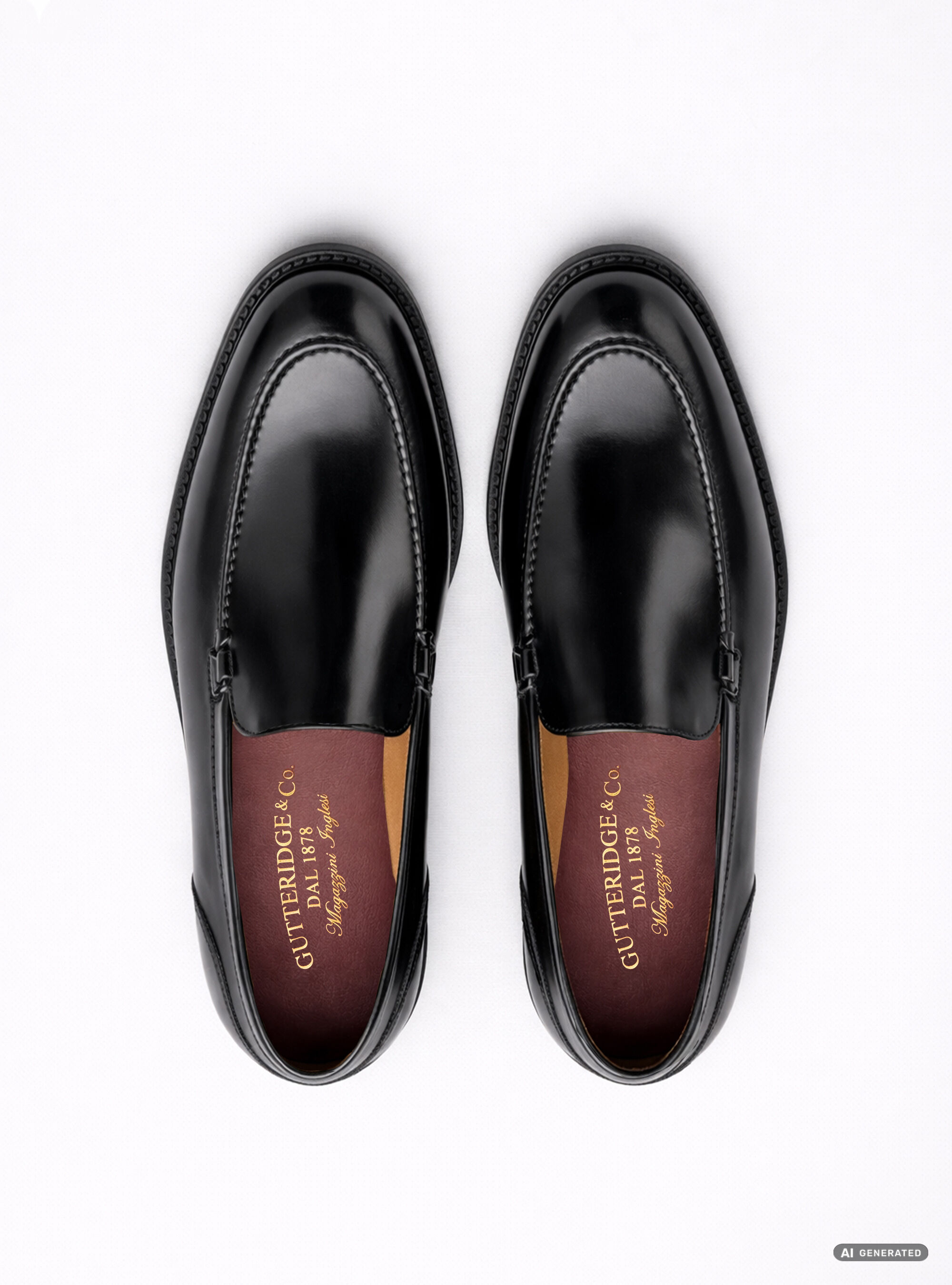 Mocassino in pelle abrasivato, BLACK