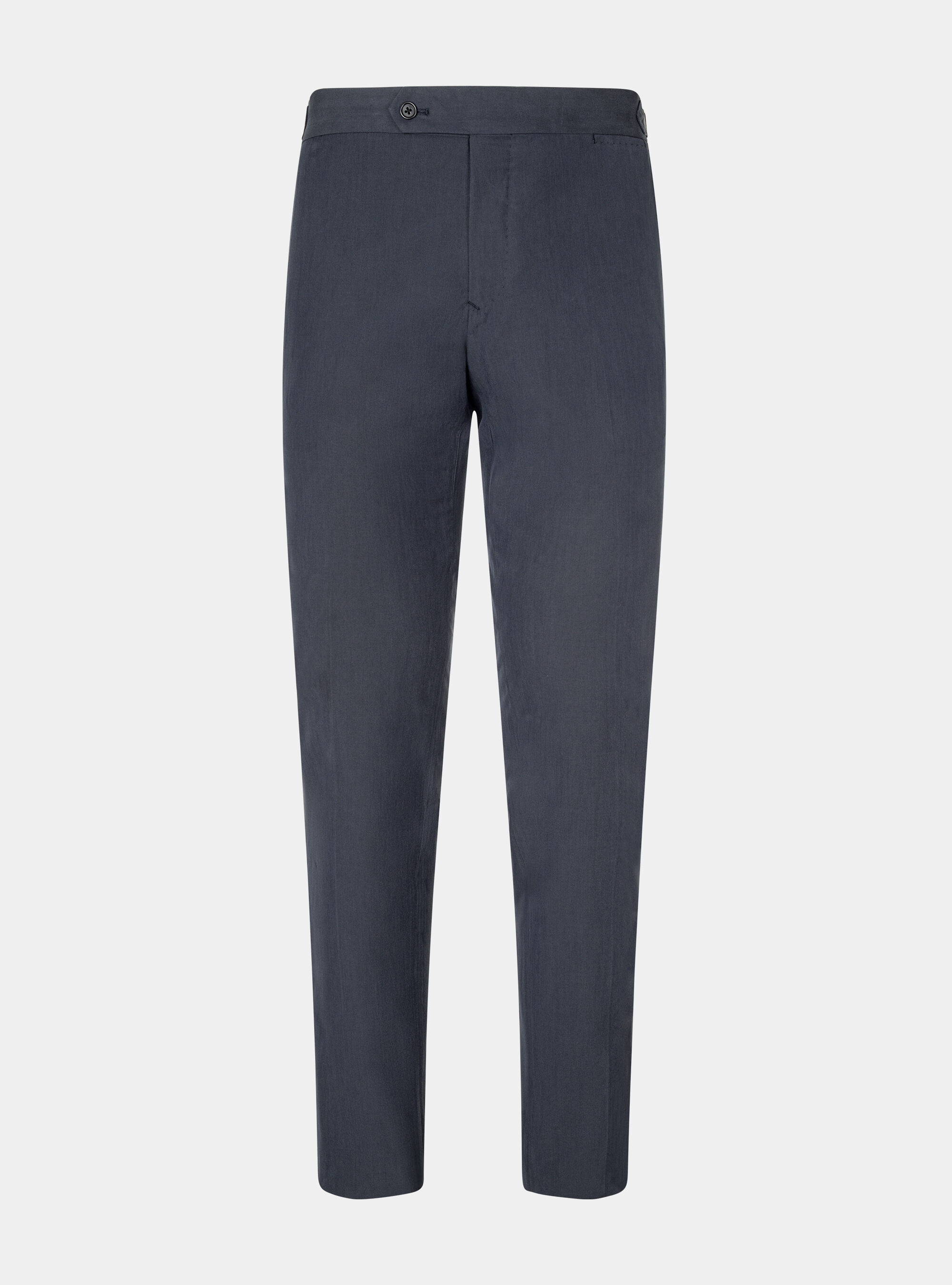 Pantalon de costume en coton DUEMILAGORI, BLEU MARINE
