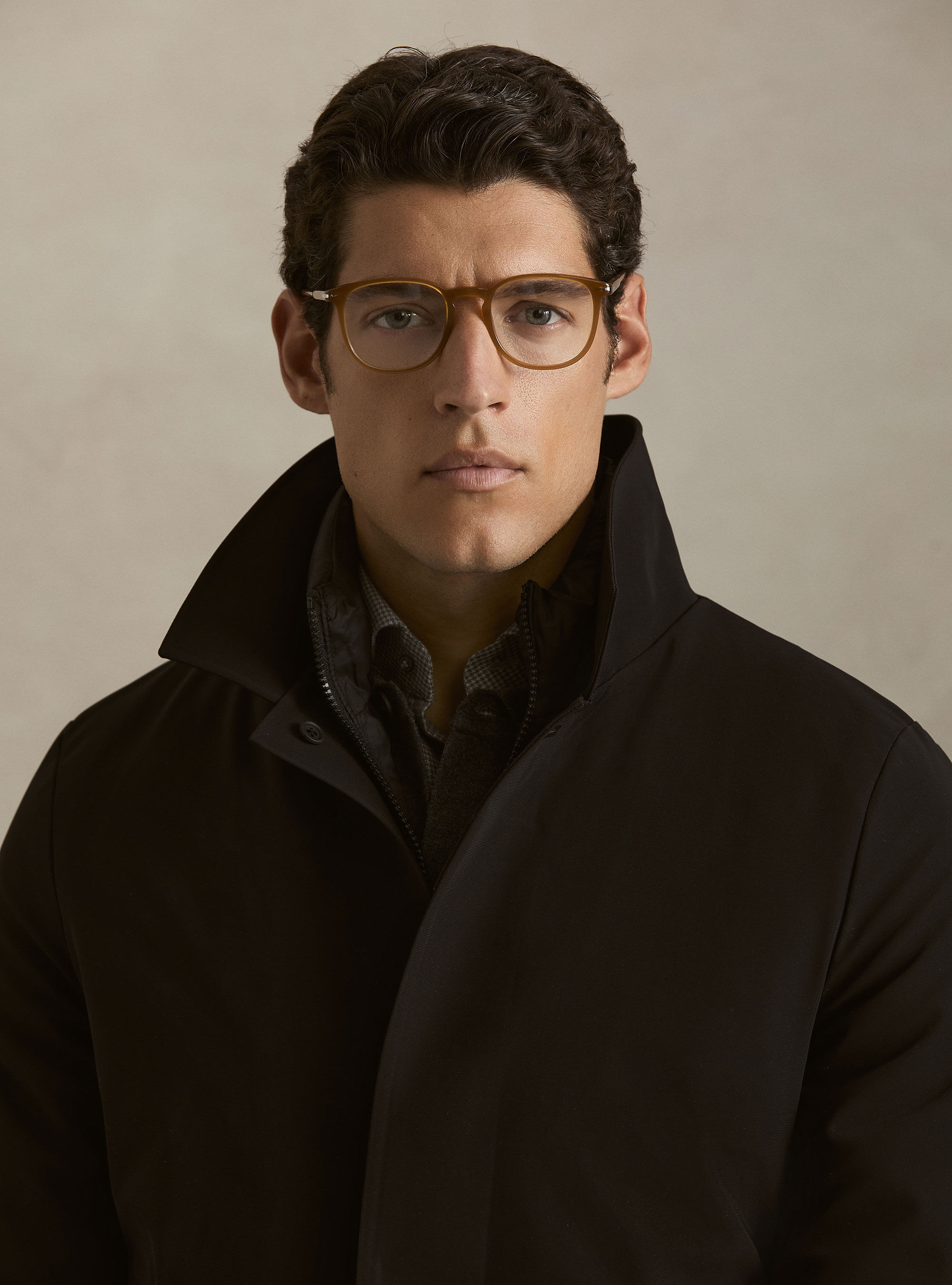 Single-breasted padded raincoat with removable bib, BLACK