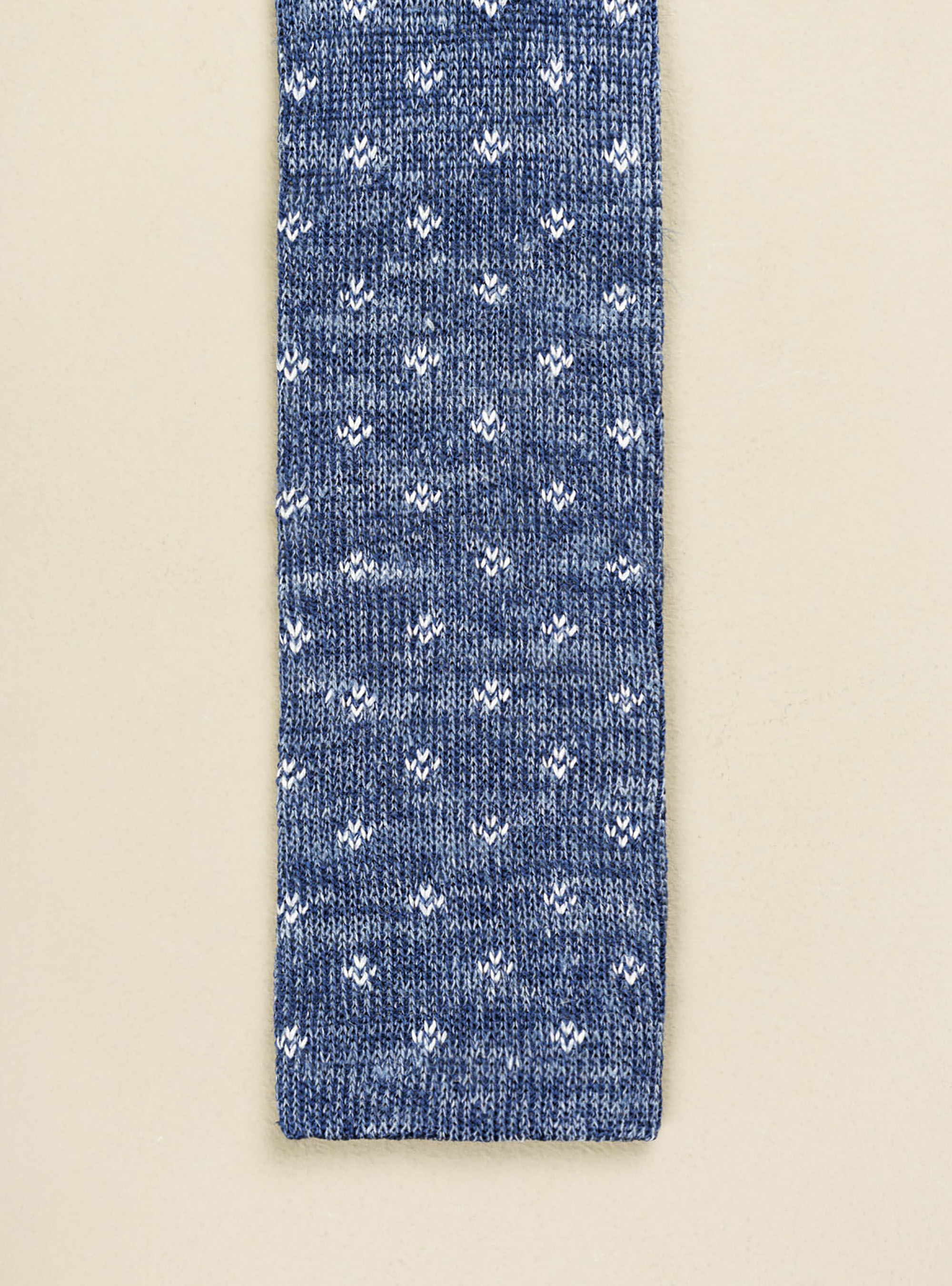A maglia lino seta microfantasia