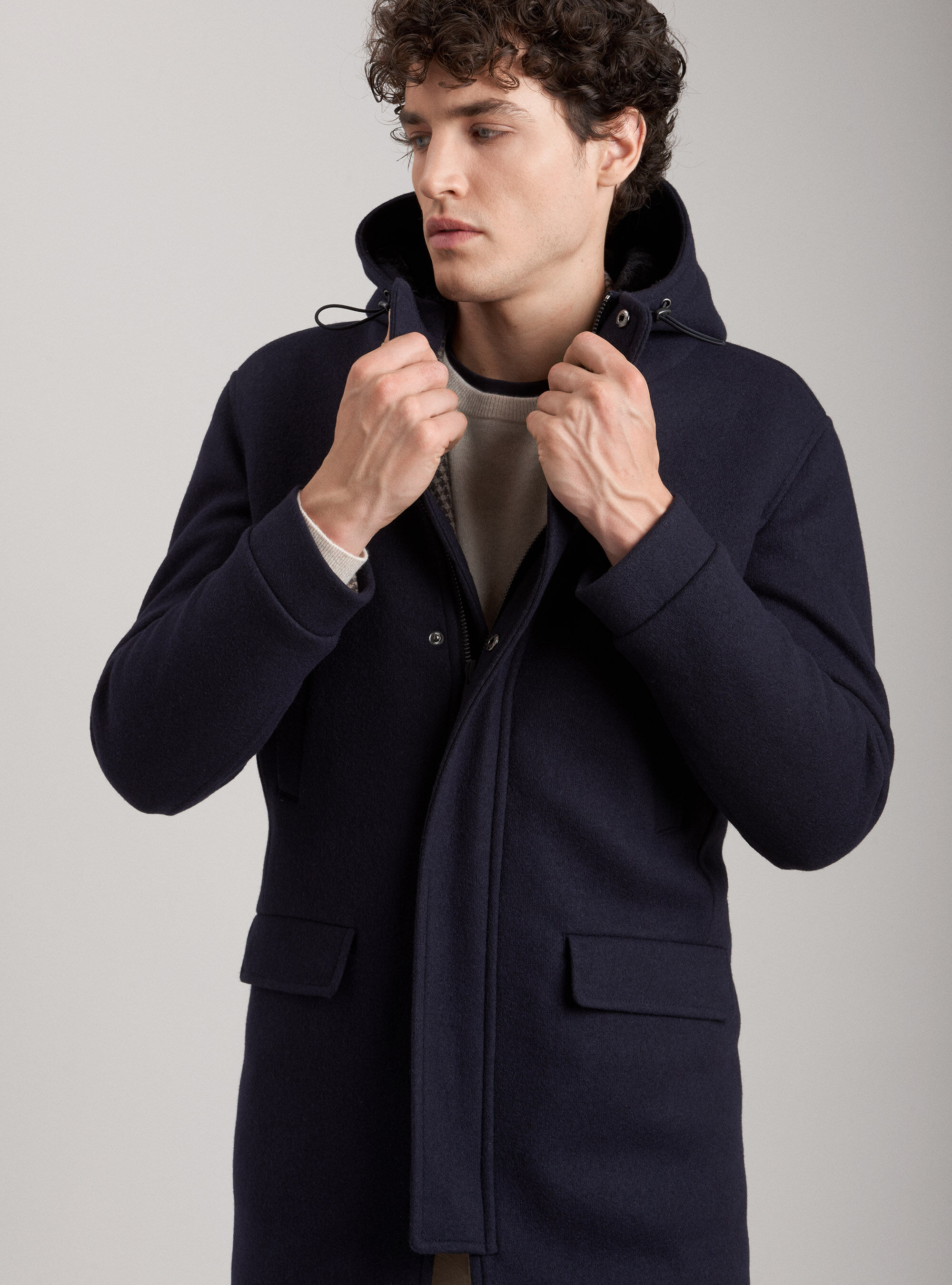 giaccone con cappuccio