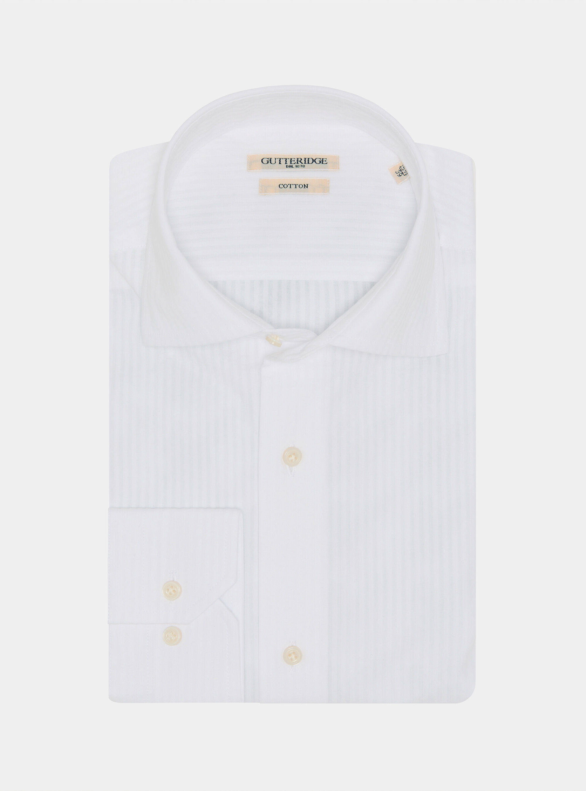 Camicia in cotone seersucker, BIANCO