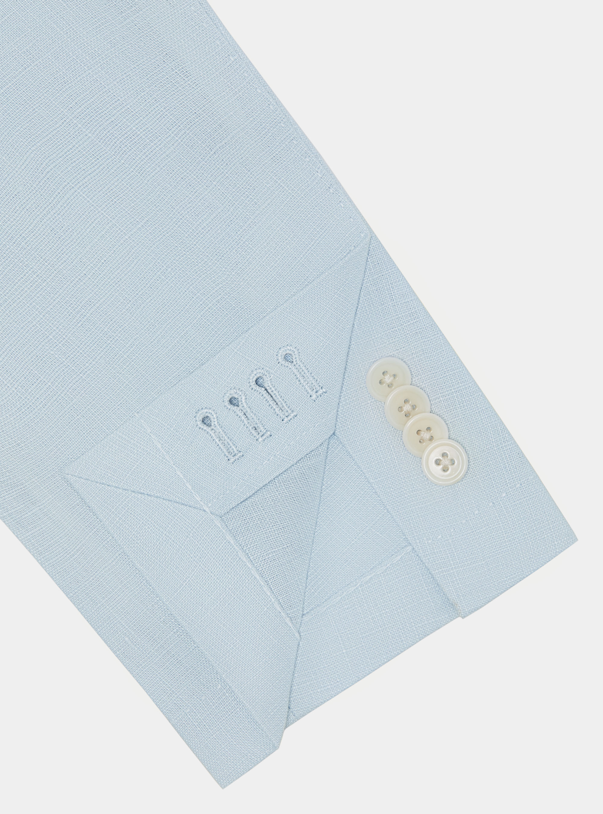 Giacca abito in puro lino, AZZURRO