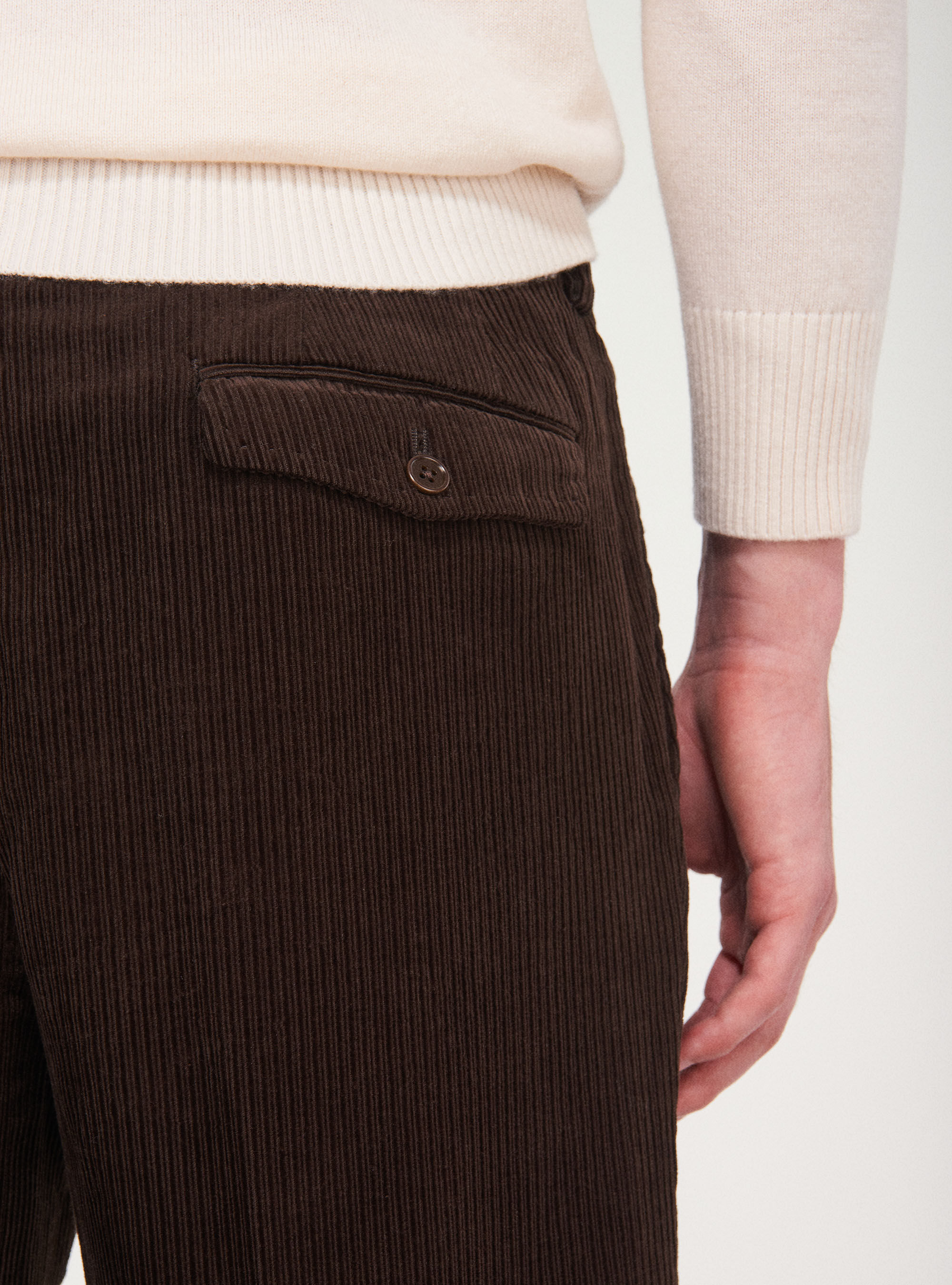 Pantaloni in velluto rigato
