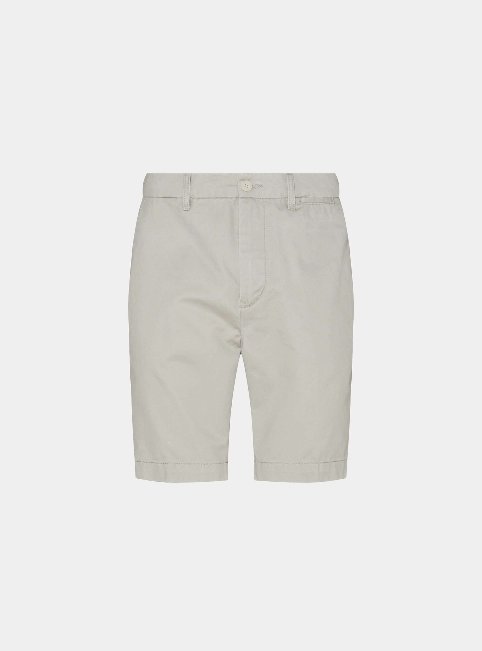Bermuda chino in twill di cotone, ECRU