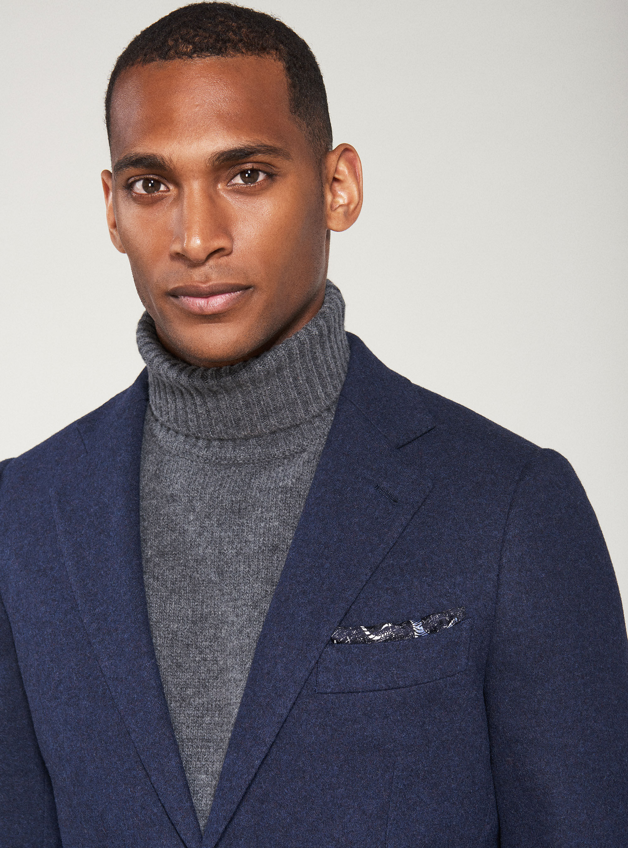 Unlined navy top blazer