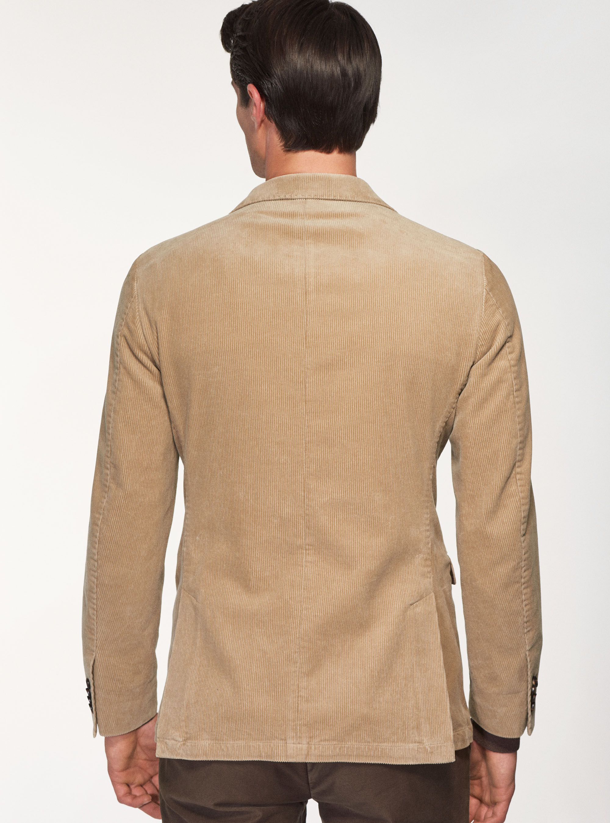 Giacca in velluto a coste di cotone, SABBIA