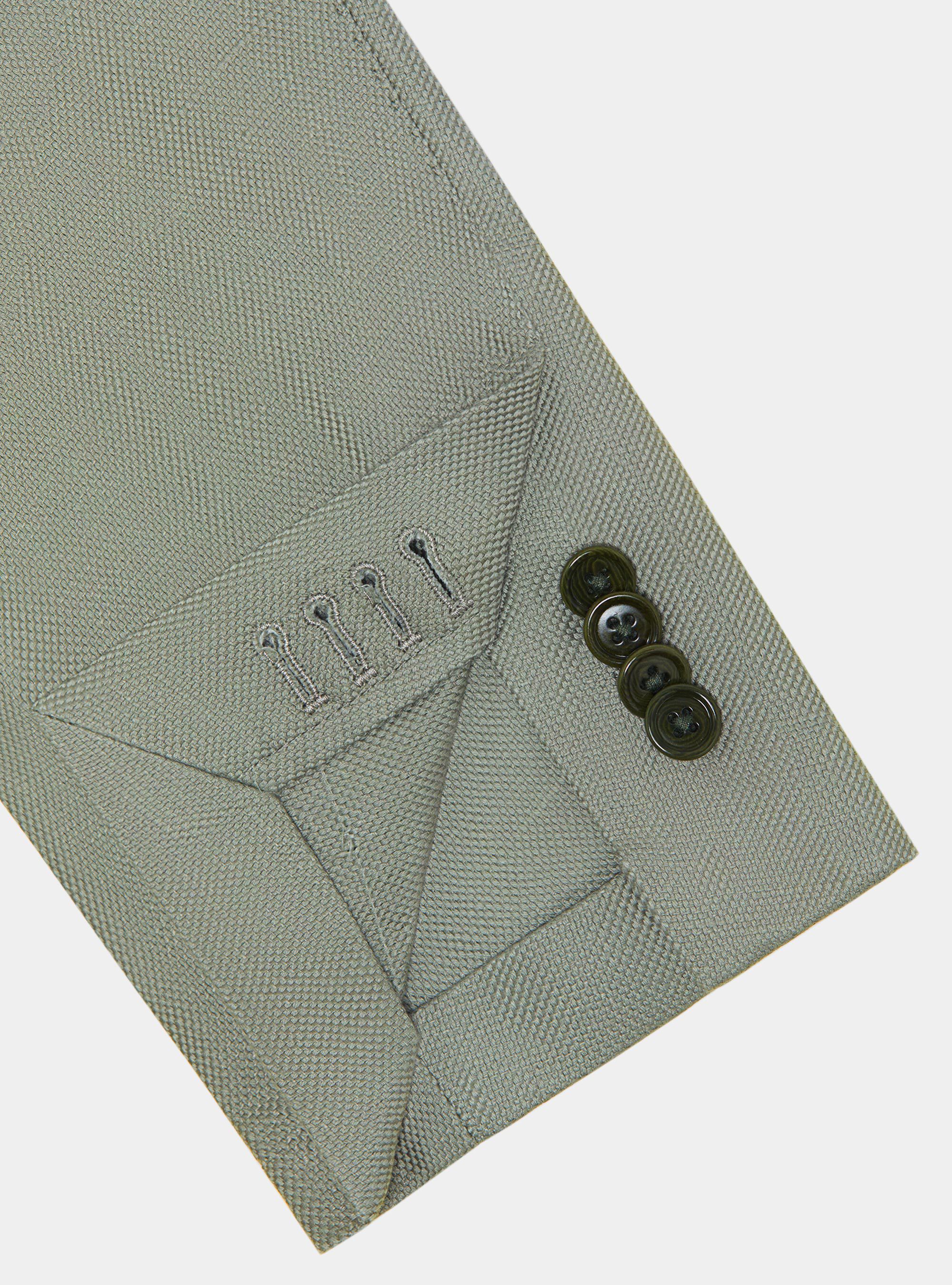 Americana de algod&oacute;n y lino, SALVIA 0602C