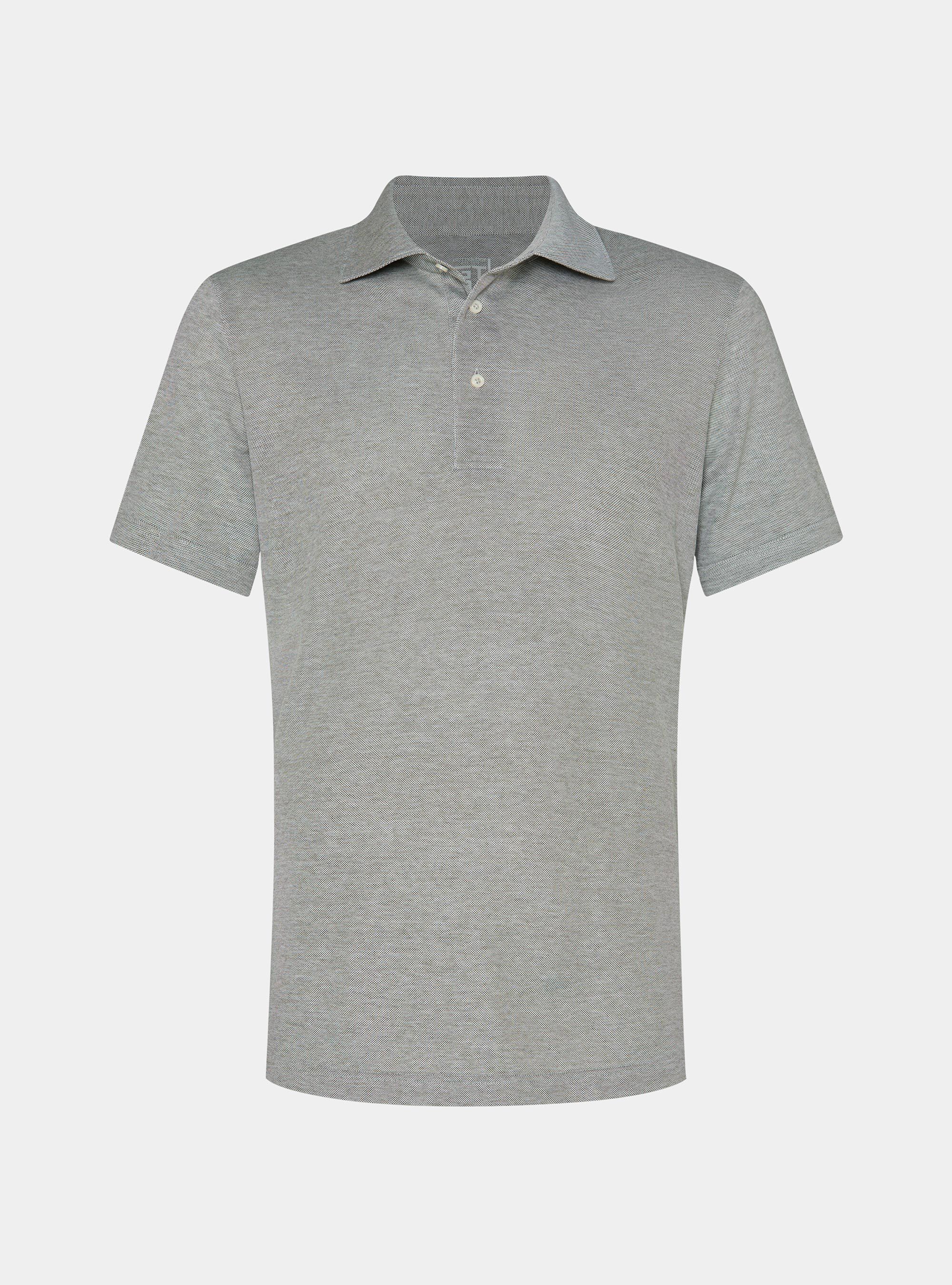 GT01 stretch pique polo shirt, VERDE SALVIA 0604C