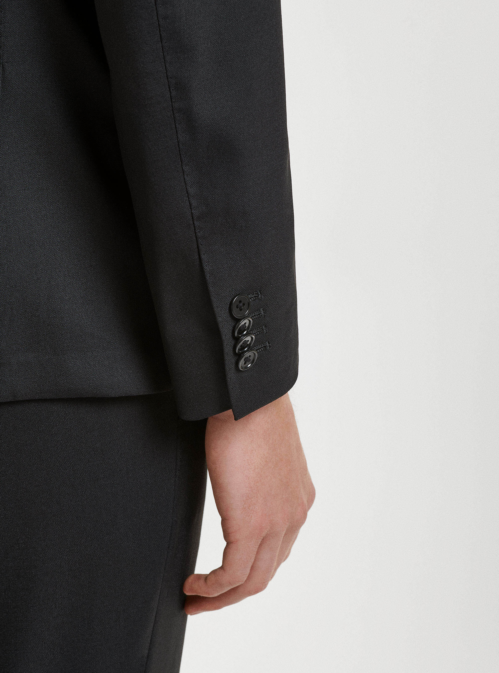 Pure wool suit blazer Vitale Barberis Canonico, BLACK