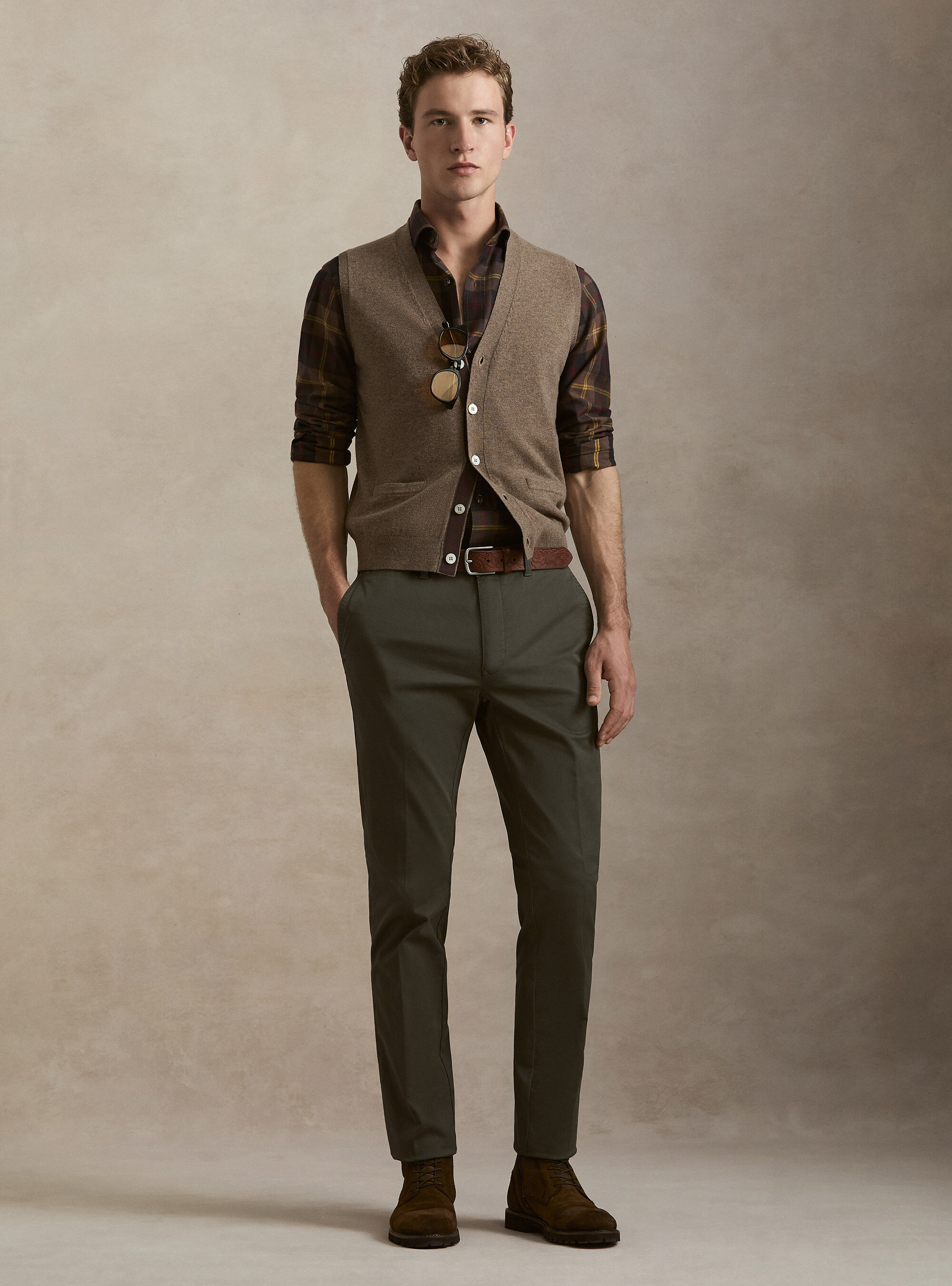 Gilet in maglia in lambswool e cashmere