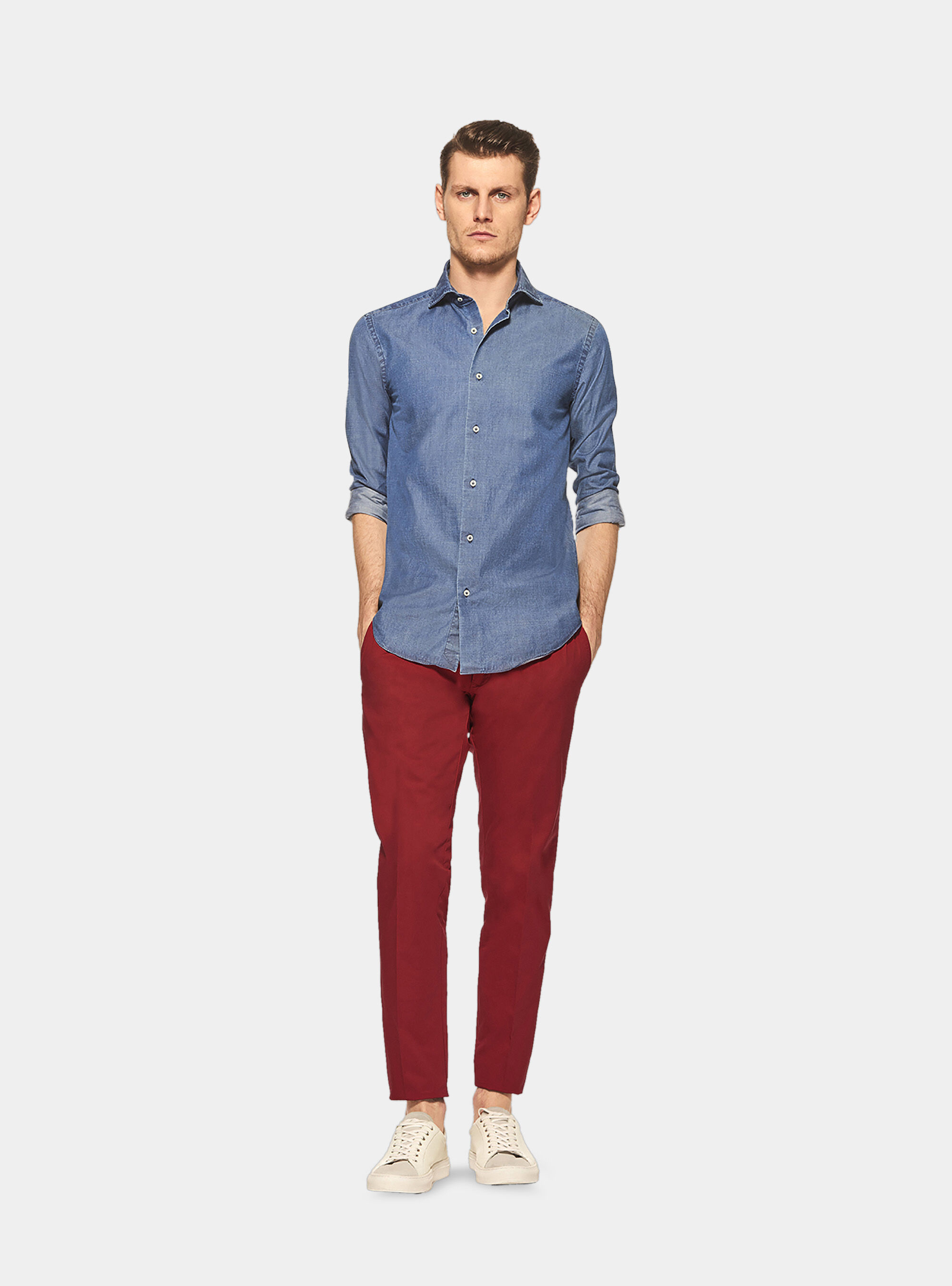Pantaloni chino in cotone leggero | Gutteridge | Pantaloni Uomo