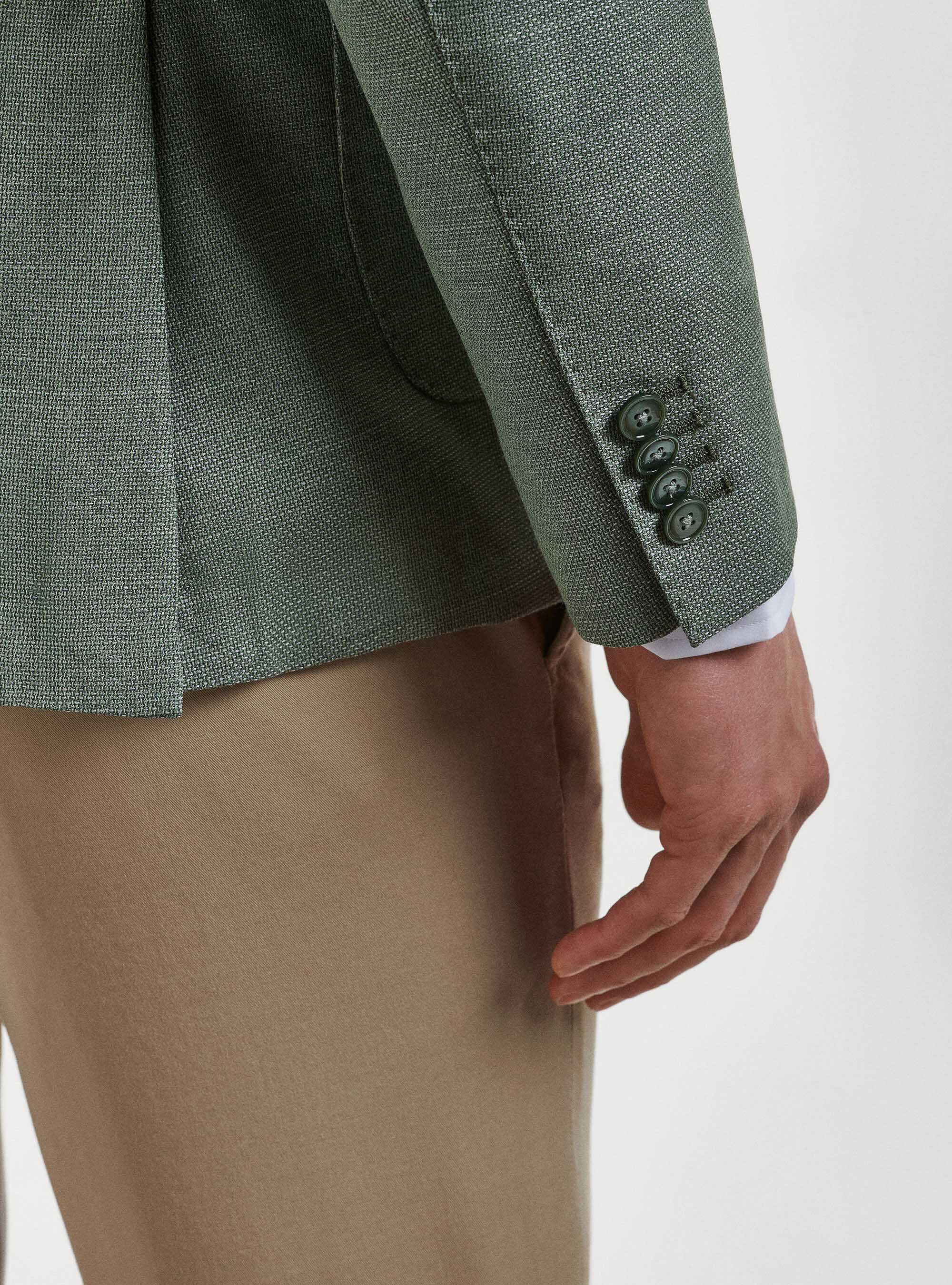Pure wool hopsack blazer Vitale Barberis Canonico
