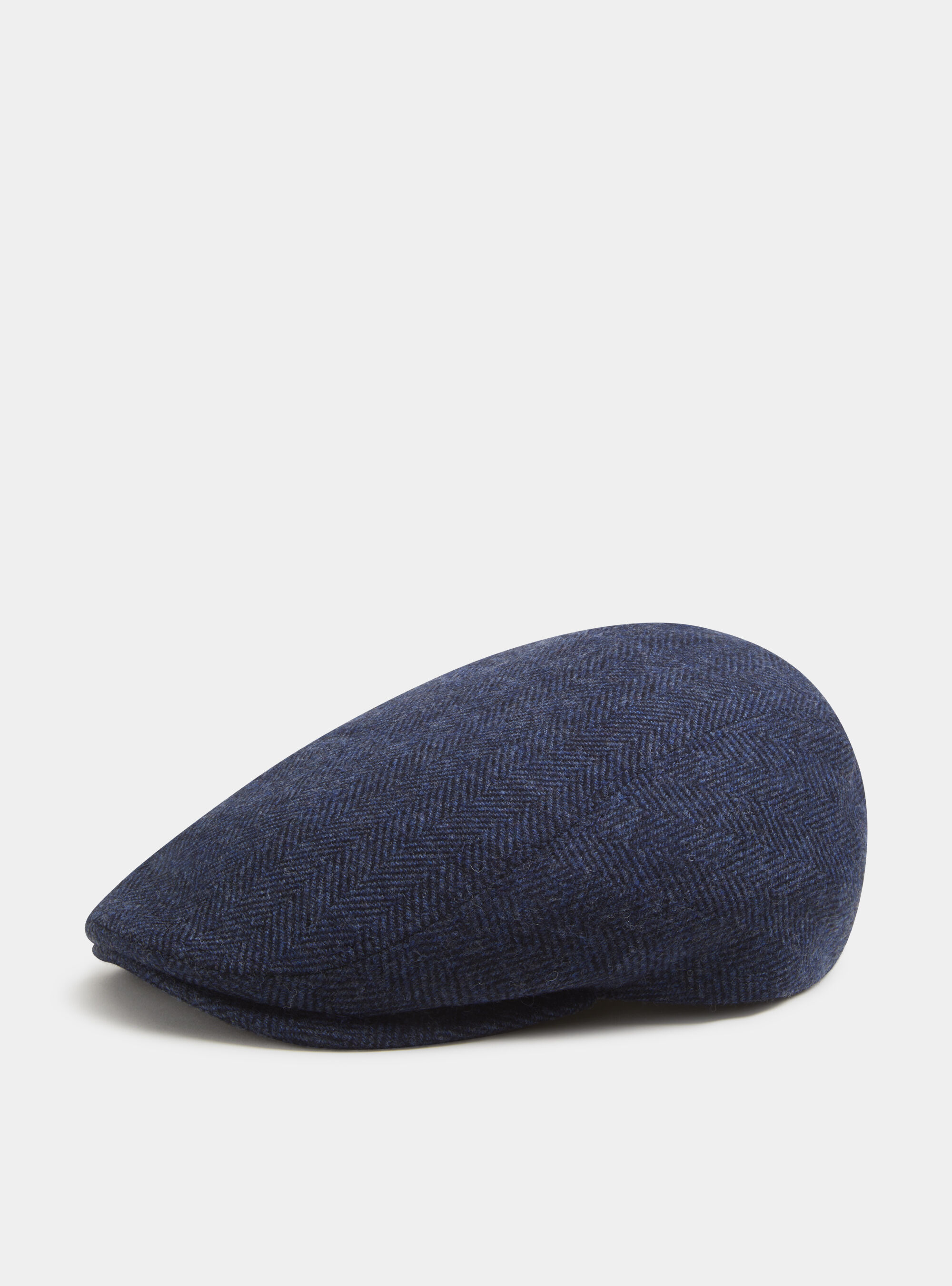 Pure wool and cashmere herringbone hat