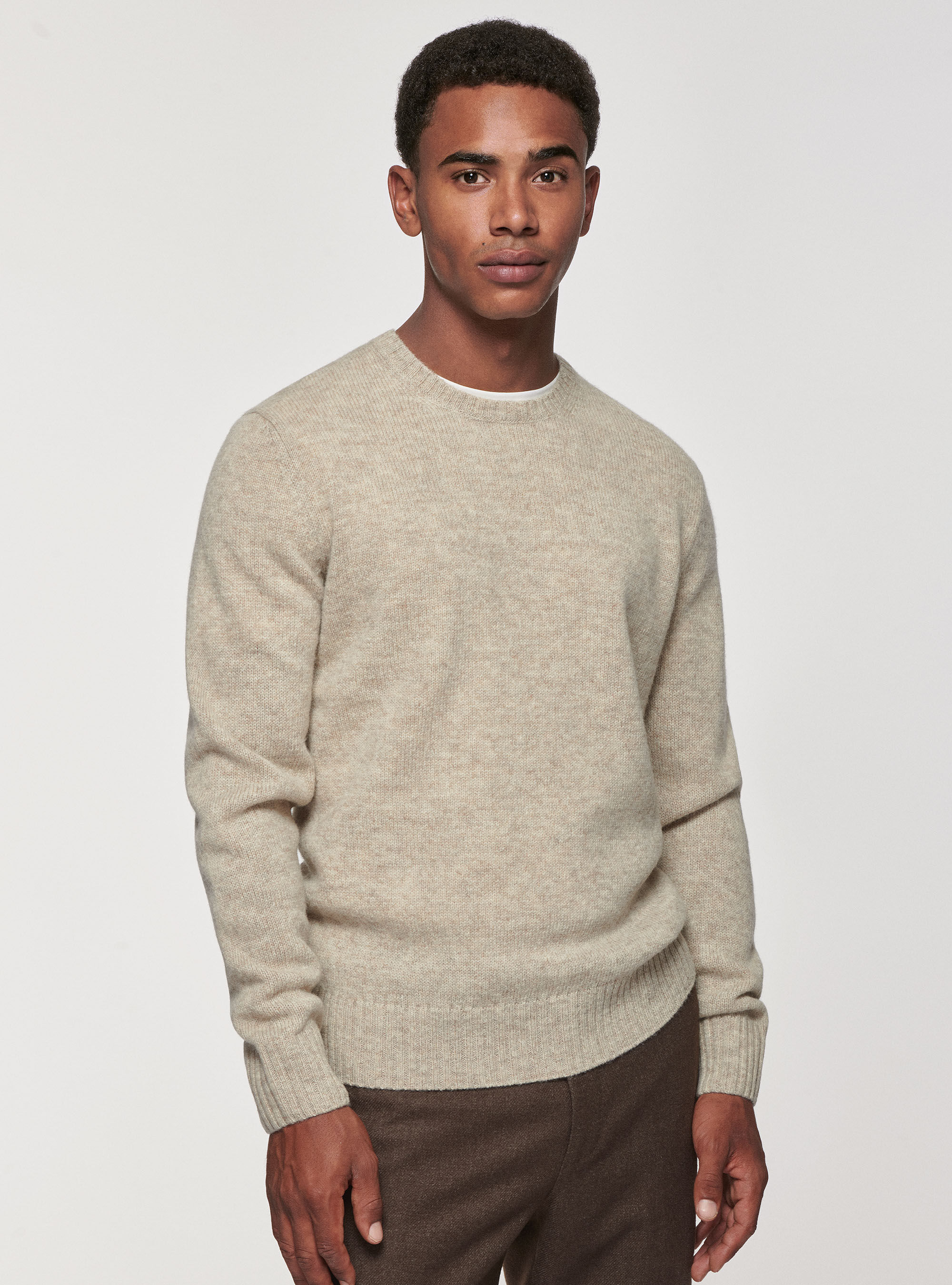 Pure Shetland wool sweater GutteridgeEU Men s Sweaters