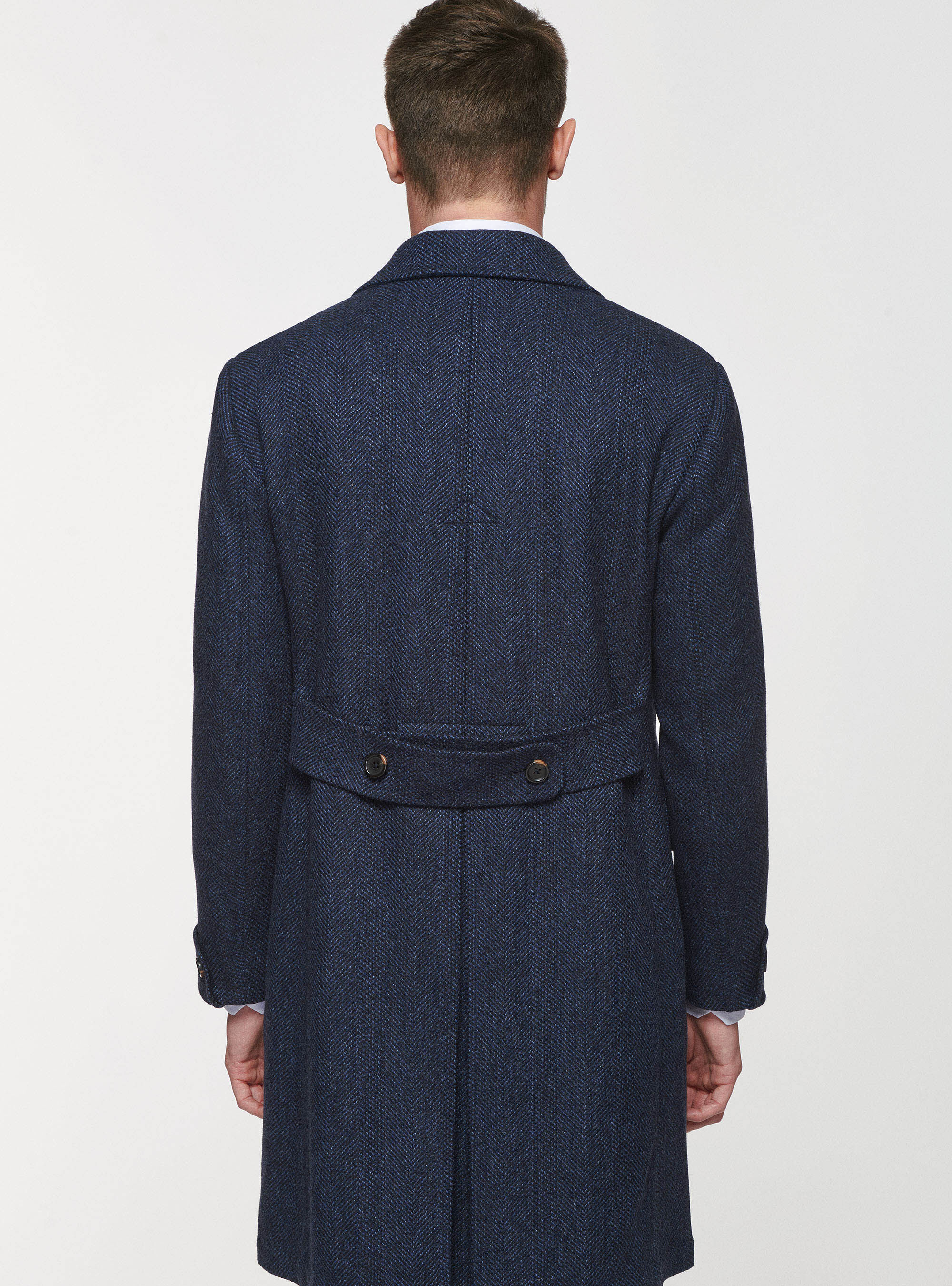 Double breasted hotsell herringbone coat