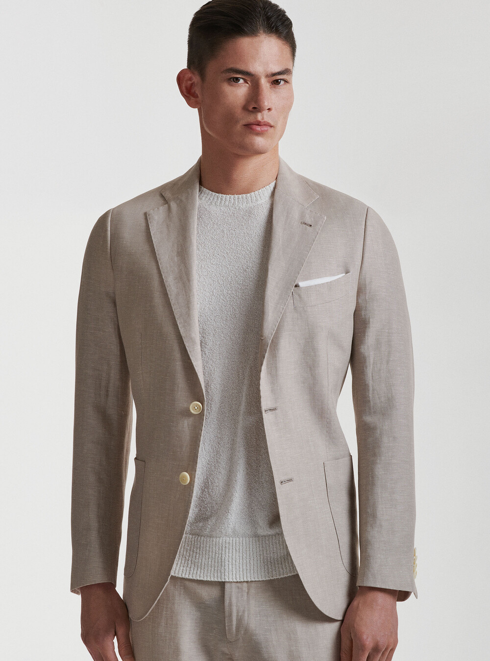Wool and linen suit blazer DUEMILAGORI, GutteridgeEU